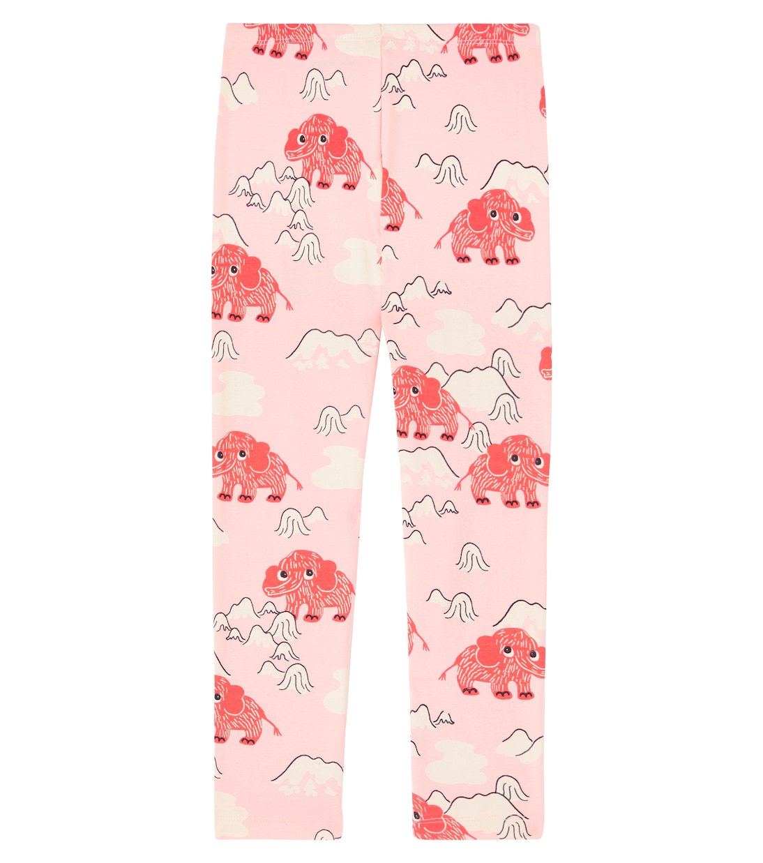 Mammoths printed cotton-blend leggings | Mini Rodini