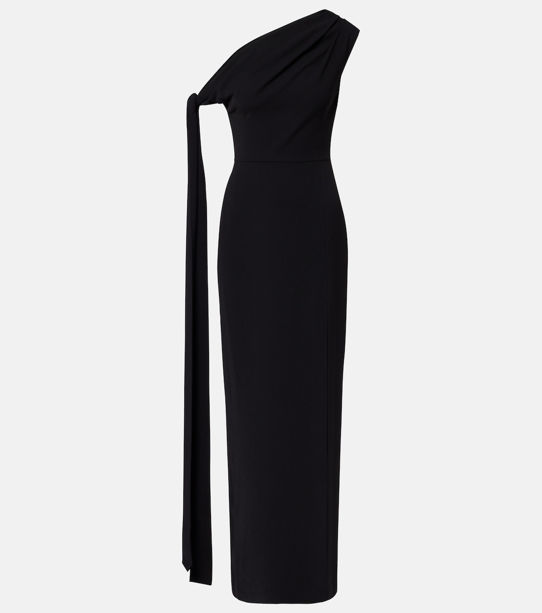 Robe longue Irina en crêpe | Solace London