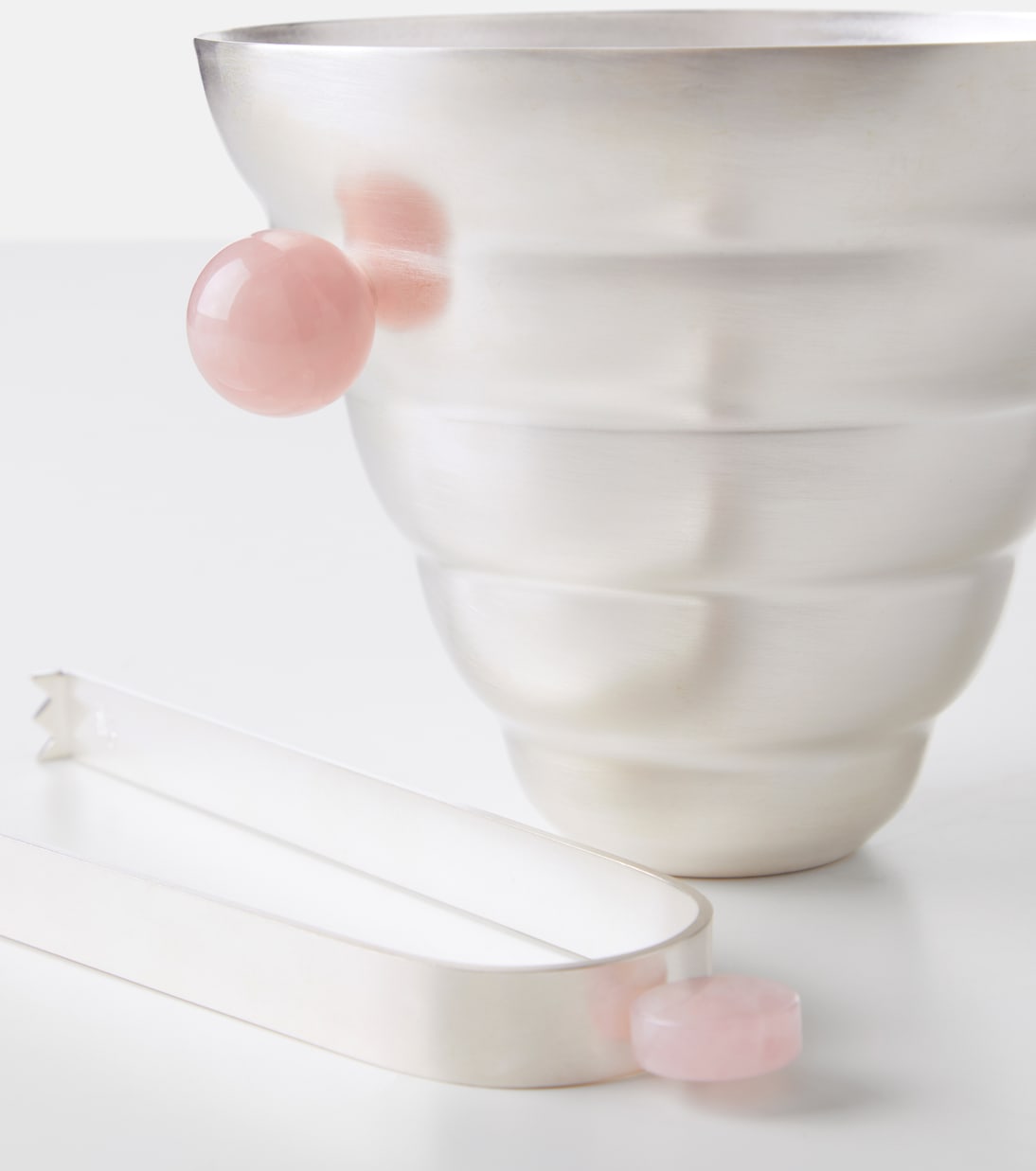 Silver-plated ice bucket and tongs set | Natalia Criado