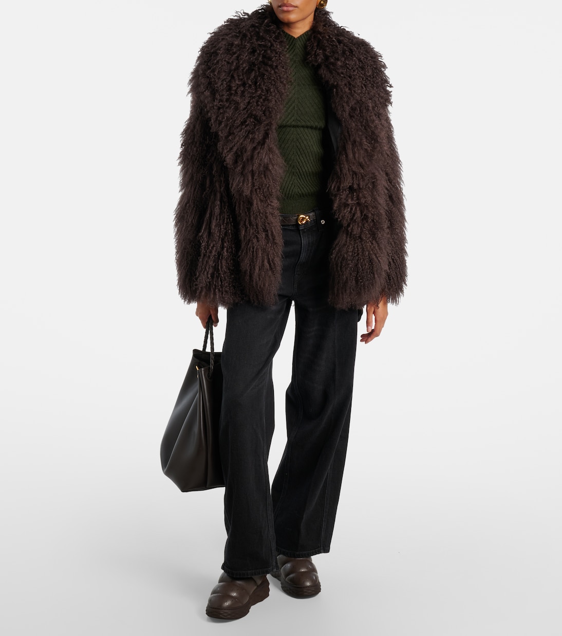 Bottines après-ski Xan en cuir et shearling | Jimmy Choo