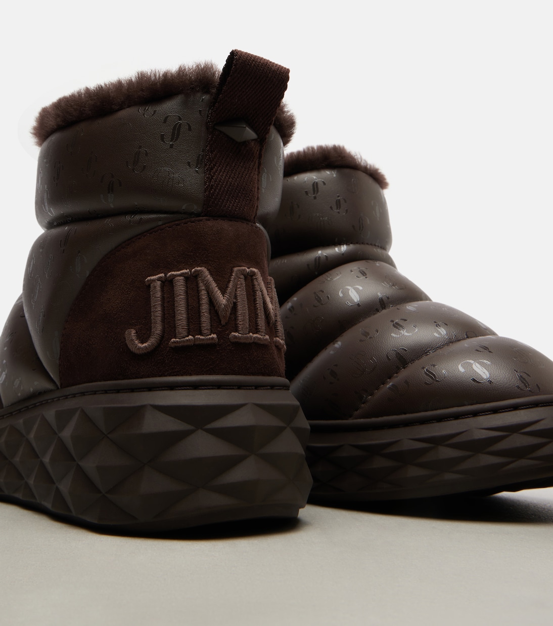 Bottines après-ski Xan en cuir et shearling | Jimmy Choo