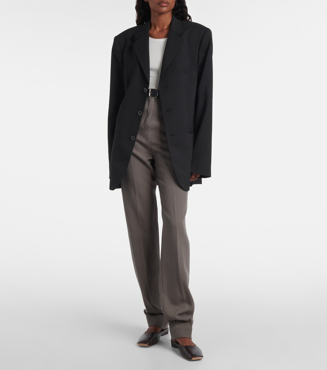 Viola oversized pinstripe blazer | Calvin Klein Collection
