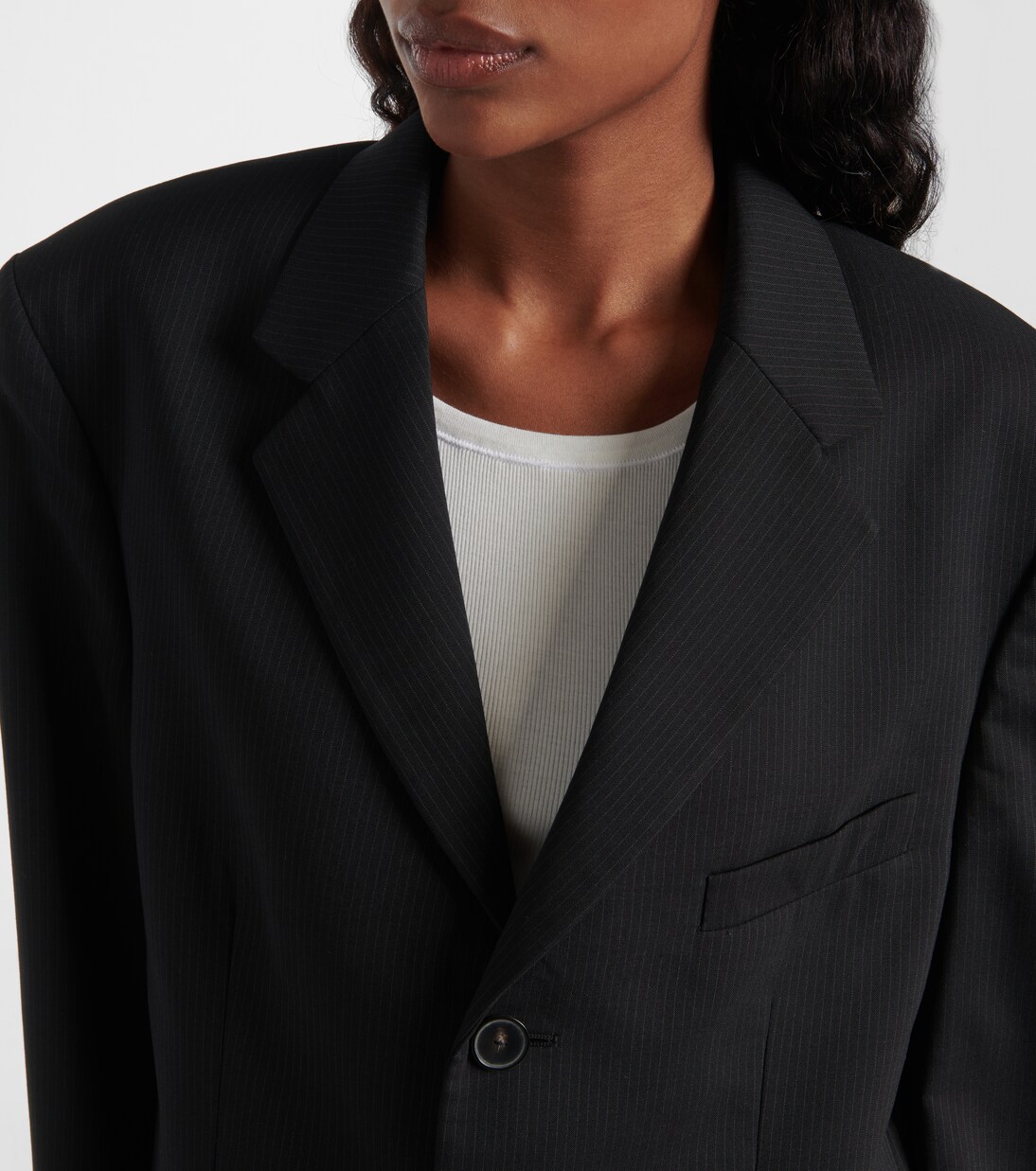 Viola oversized pinstripe blazer | Calvin Klein Collection