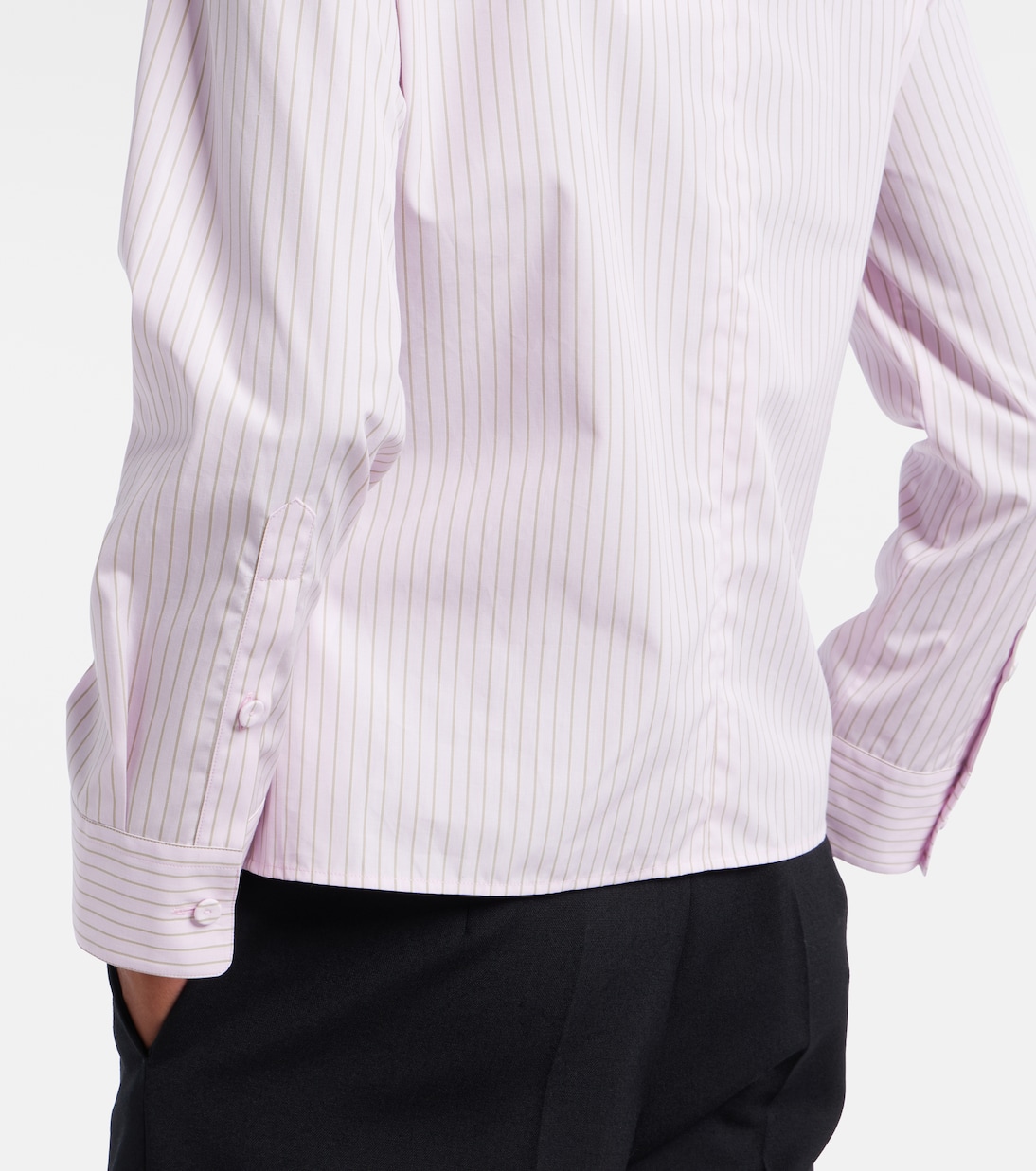 Pinstripe cotton poplin shirt | Calvin Klein Collection