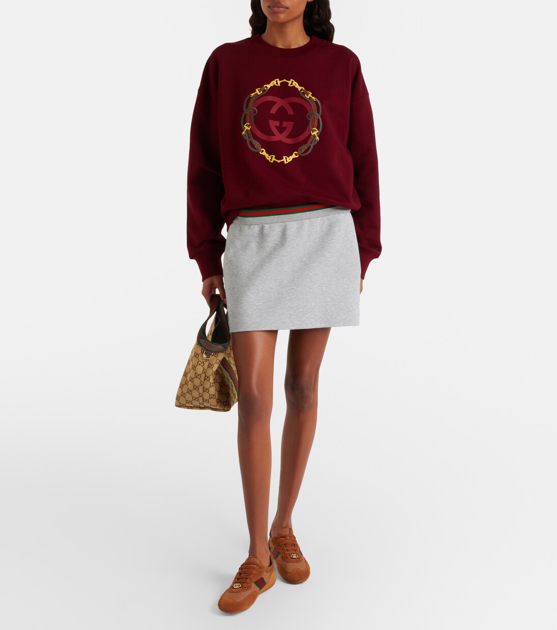Besticktes Sweatshirt aus Baumwolle | Gucci