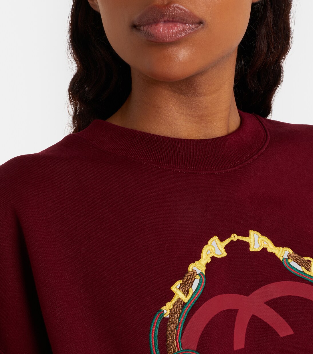 Besticktes Sweatshirt aus Baumwolle | Gucci