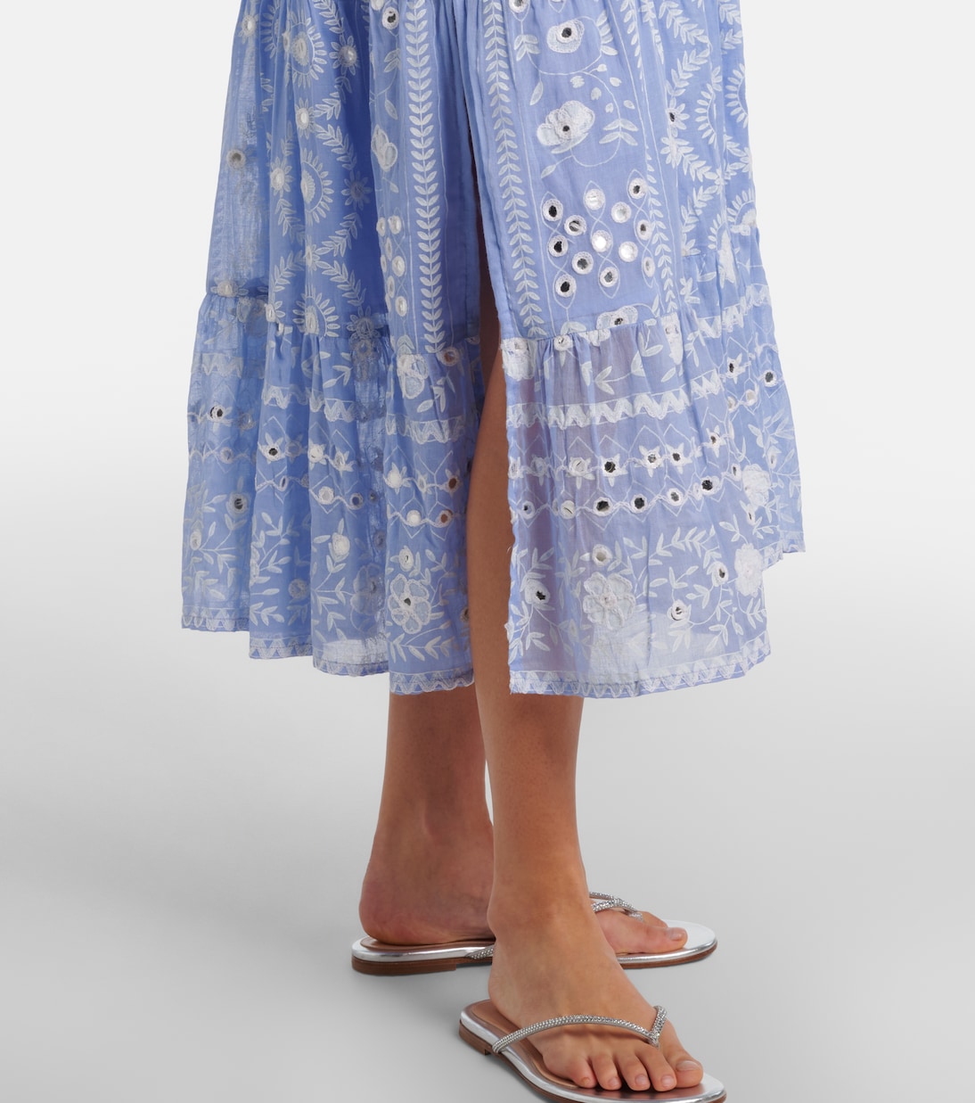 Bedrucktes Midikleid aus Baumwolle | Juliet Dunn