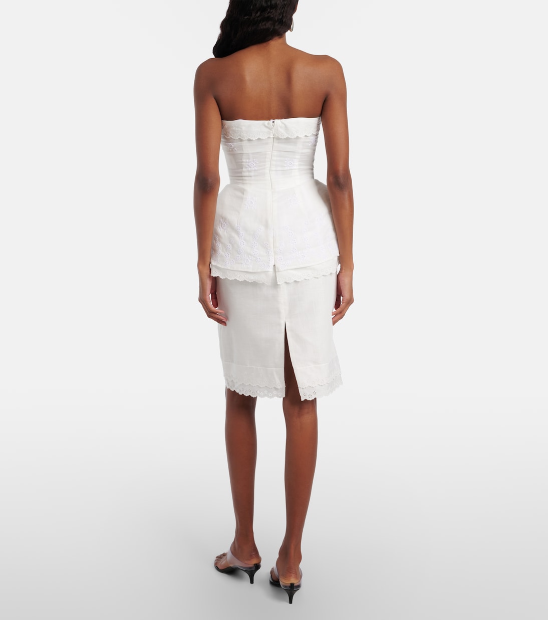 Midirock aus Baumwolle und Leinen | Magda Butrym