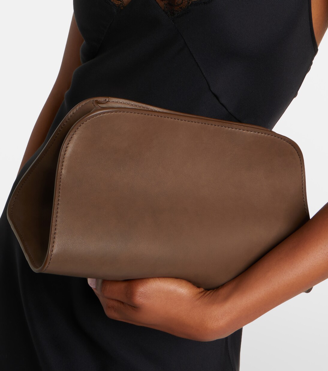 Peggy Small leather clutch | The Row