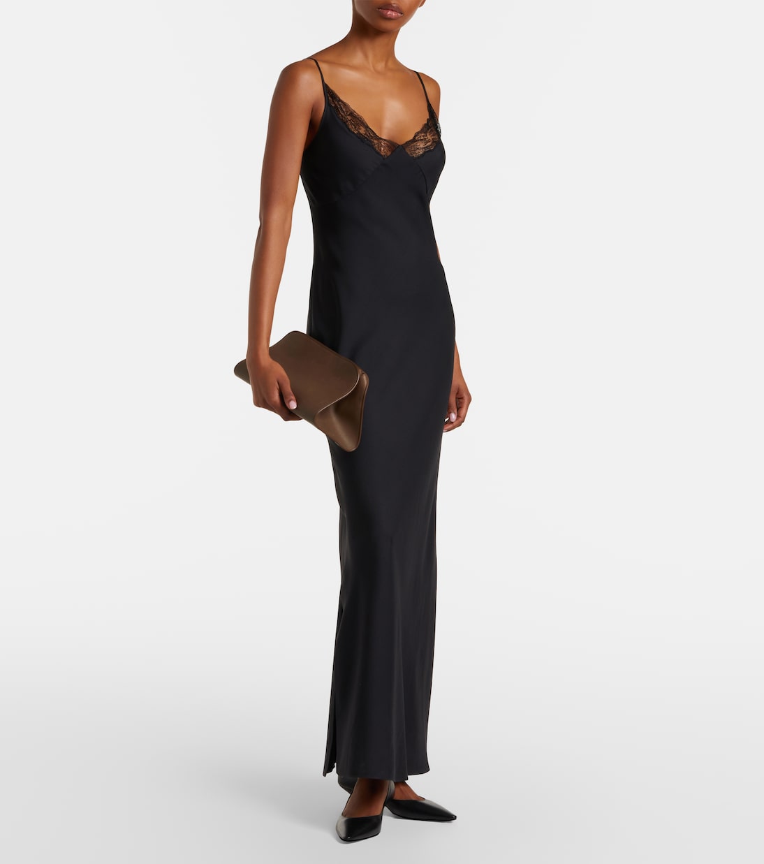 Peggy Small leather clutch | The Row