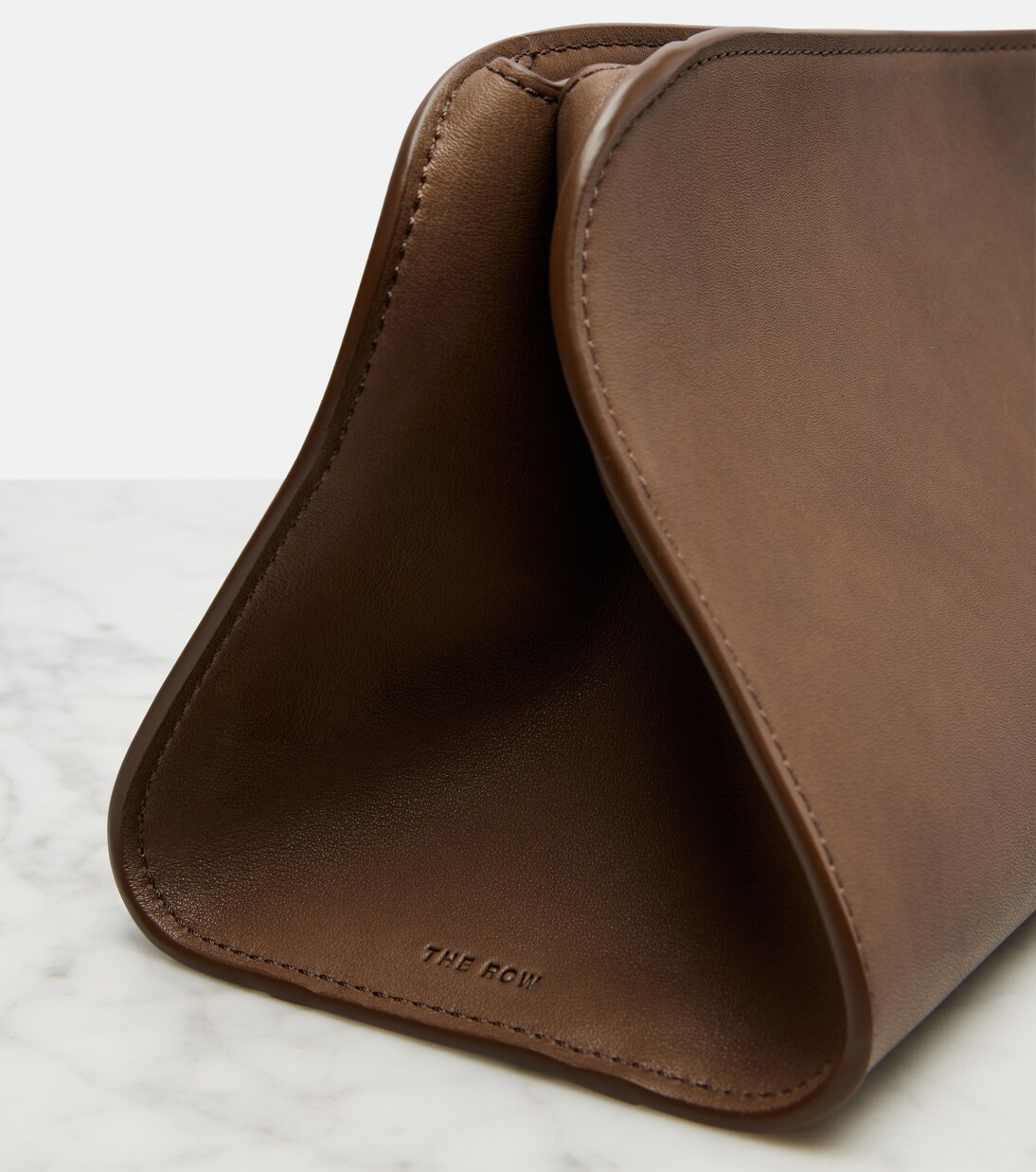 Peggy Small leather clutch | The Row