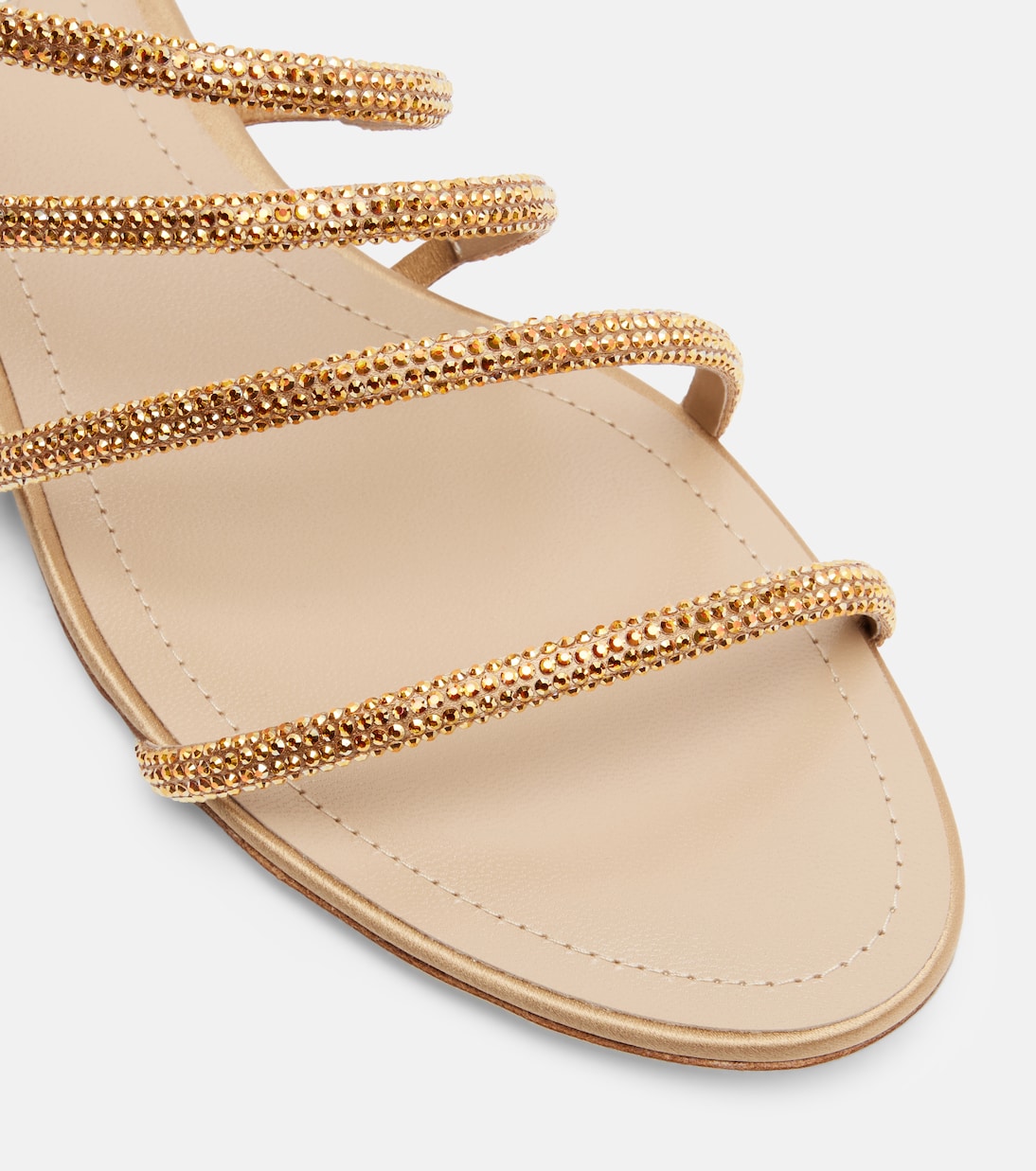 Verzierte Sandalen Eric aus Veloursleder | Rene Caovilla