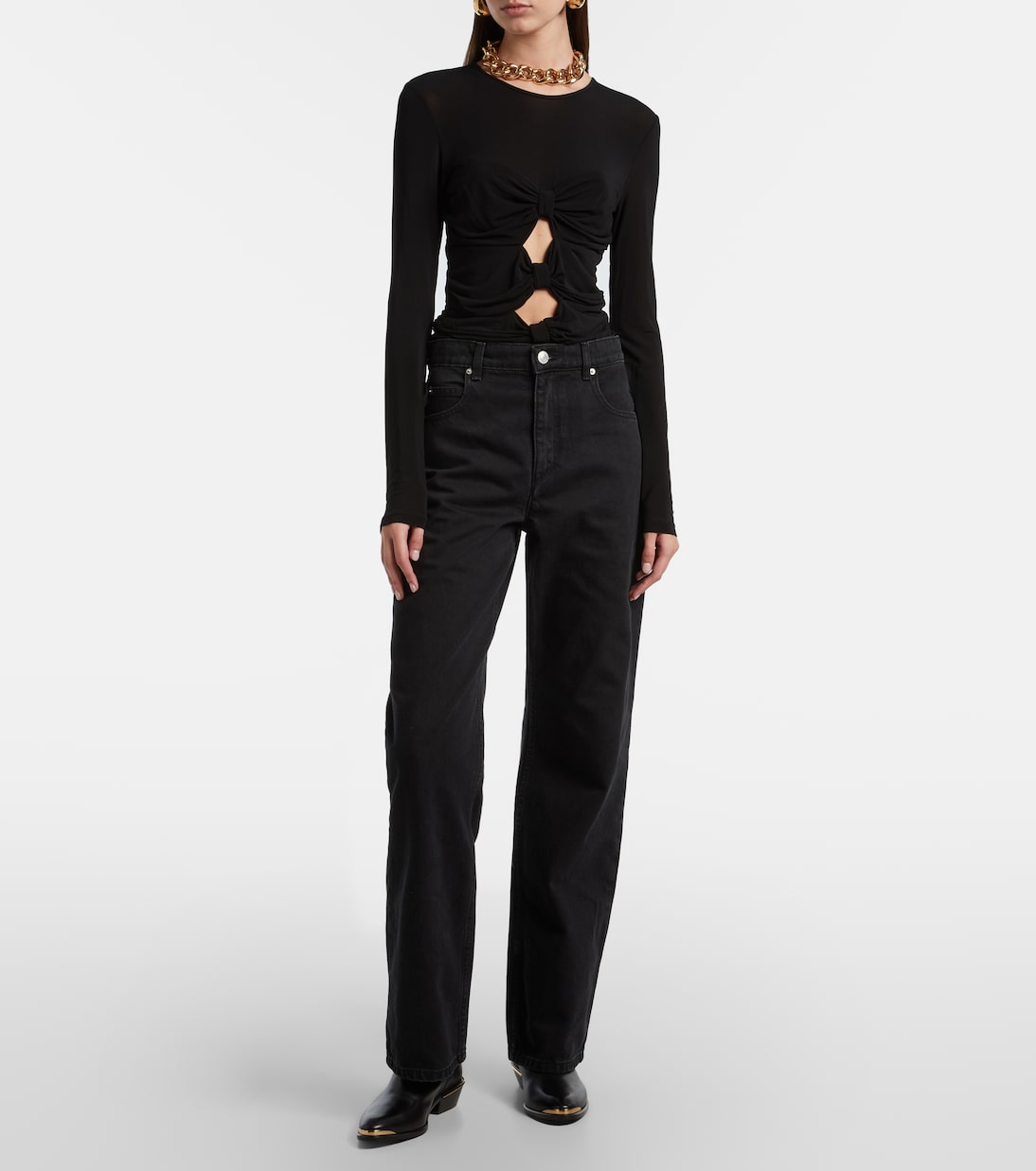 Mid-Rise Straight Jeans Dromie | Isabel Marant