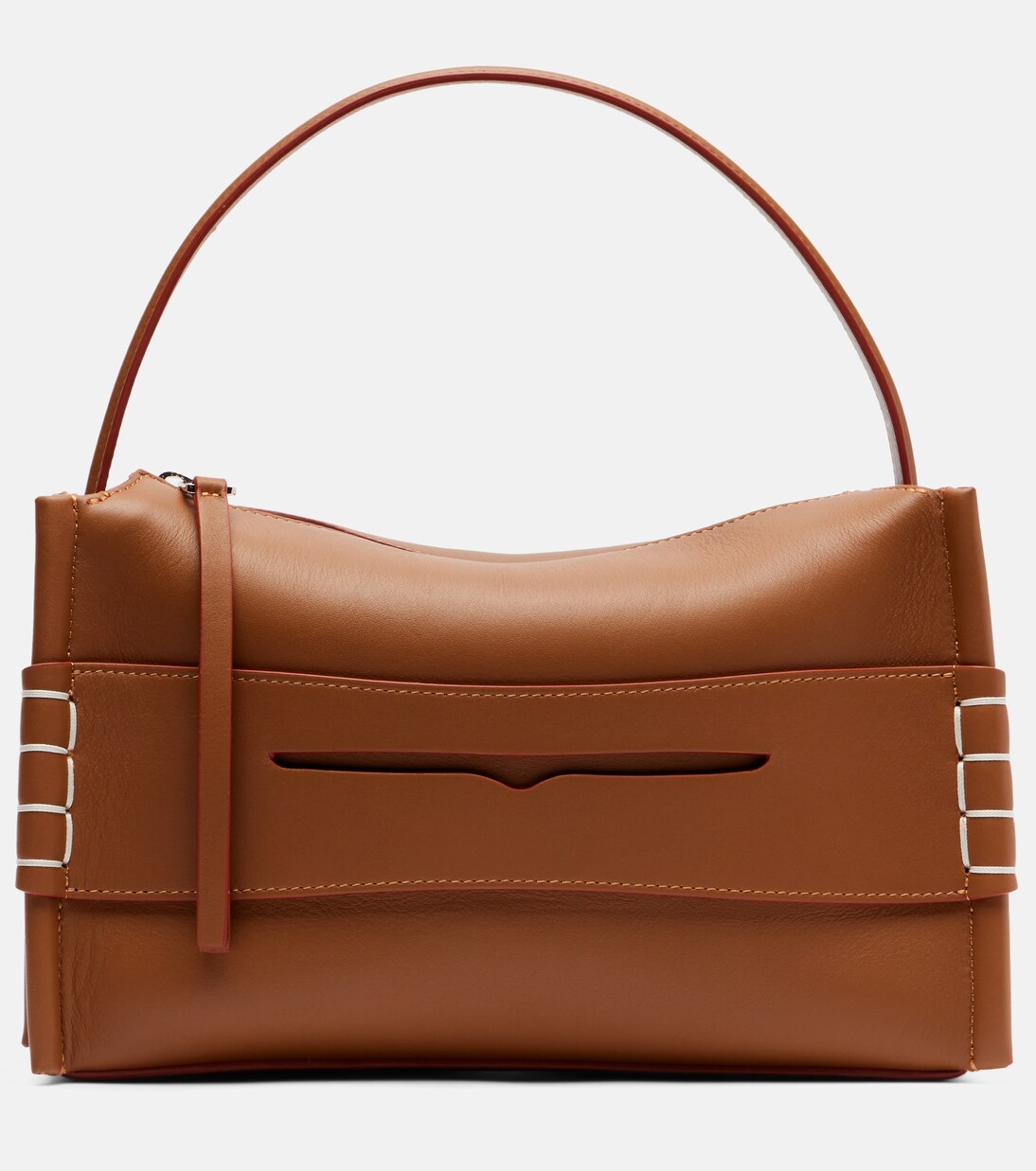 Loafer leather top-handle bag | JW Anderson