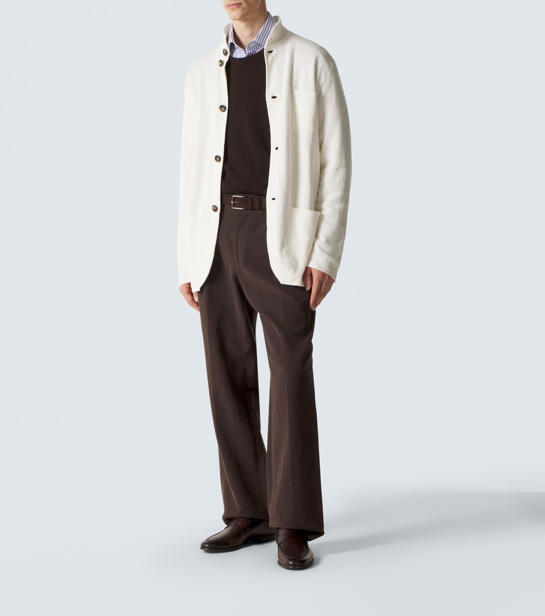 Cárdigan de lino y algodón | Kiton