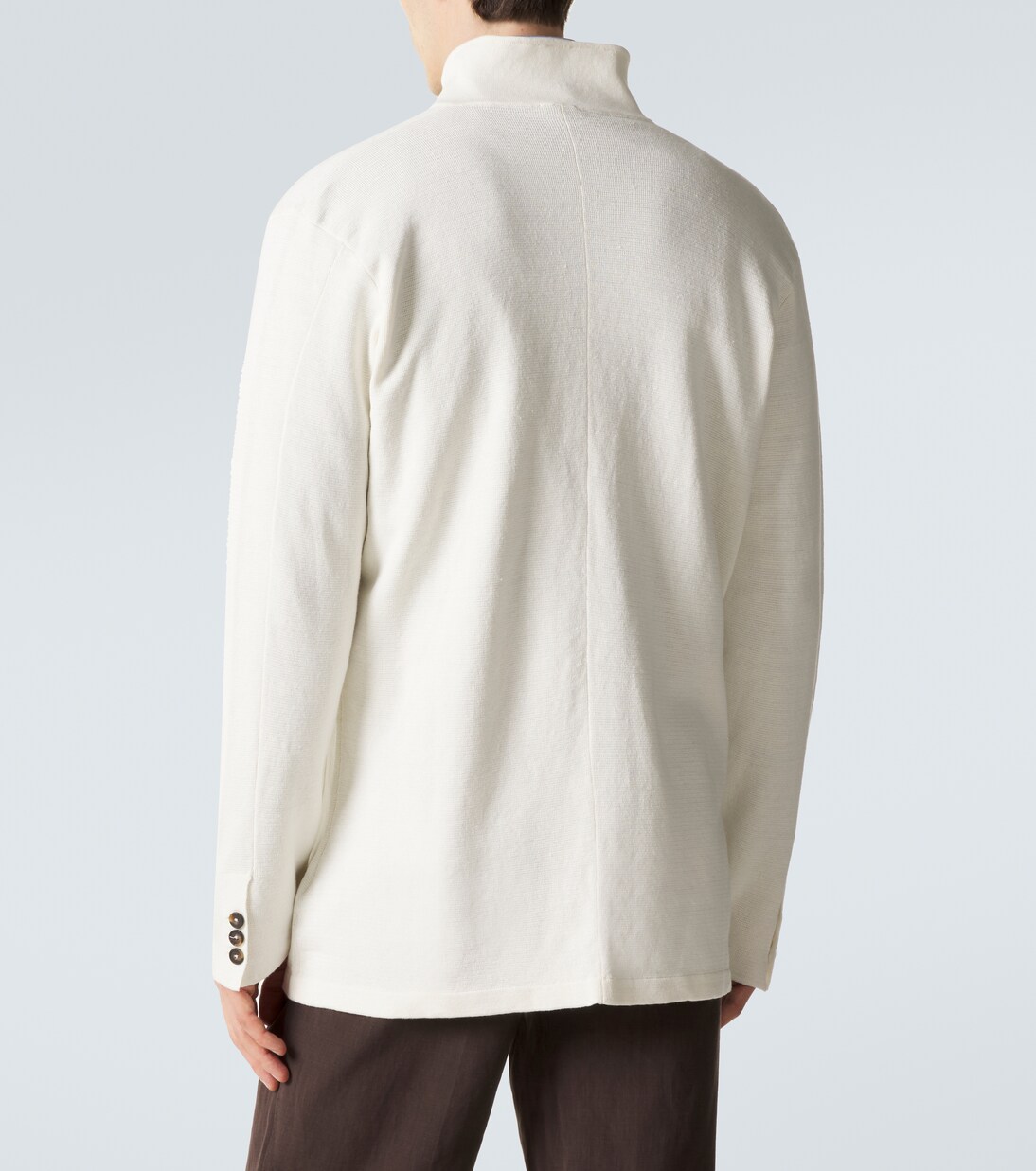 Cárdigan de lino y algodón | Kiton