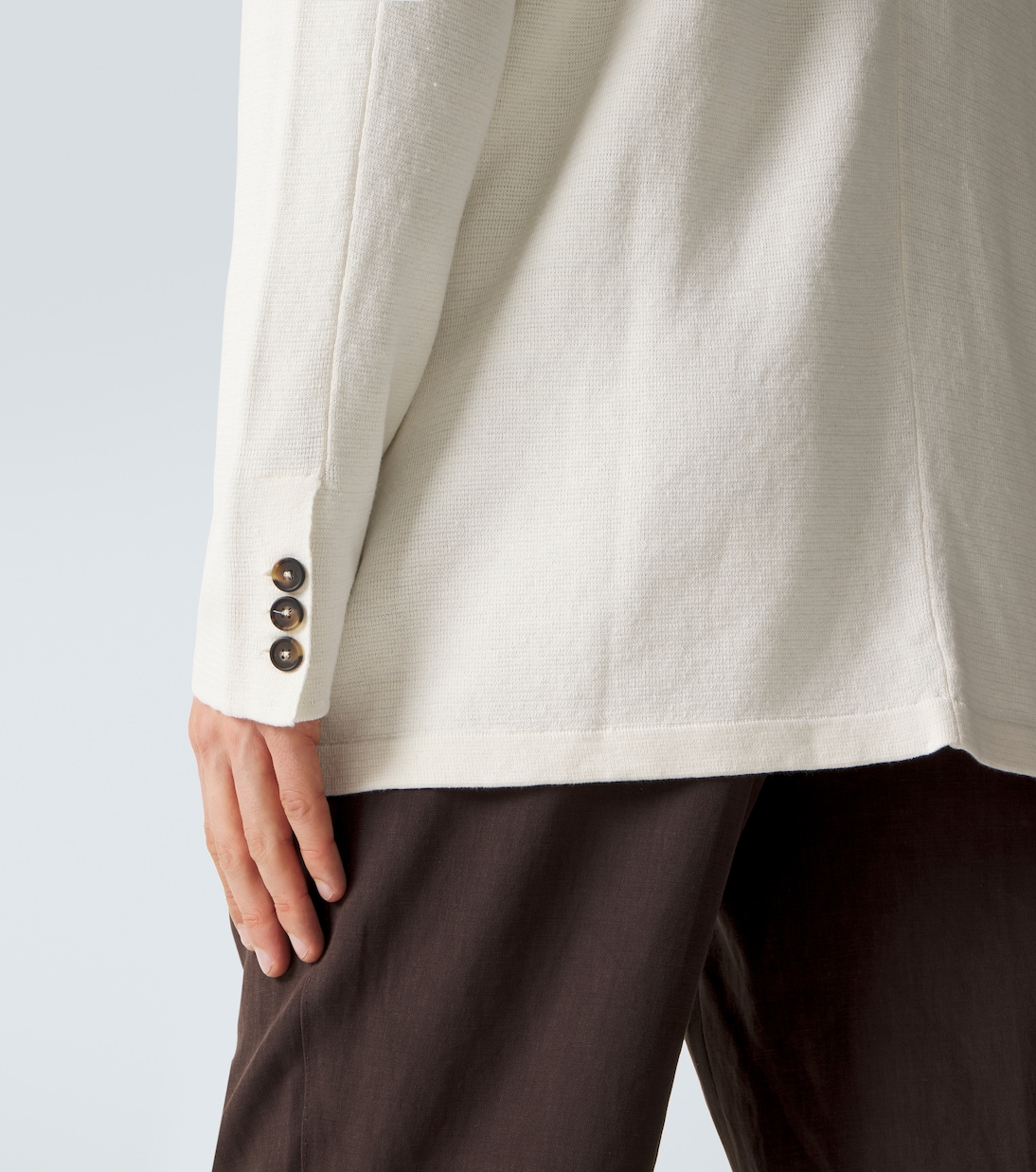 Cárdigan de lino y algodón | Kiton