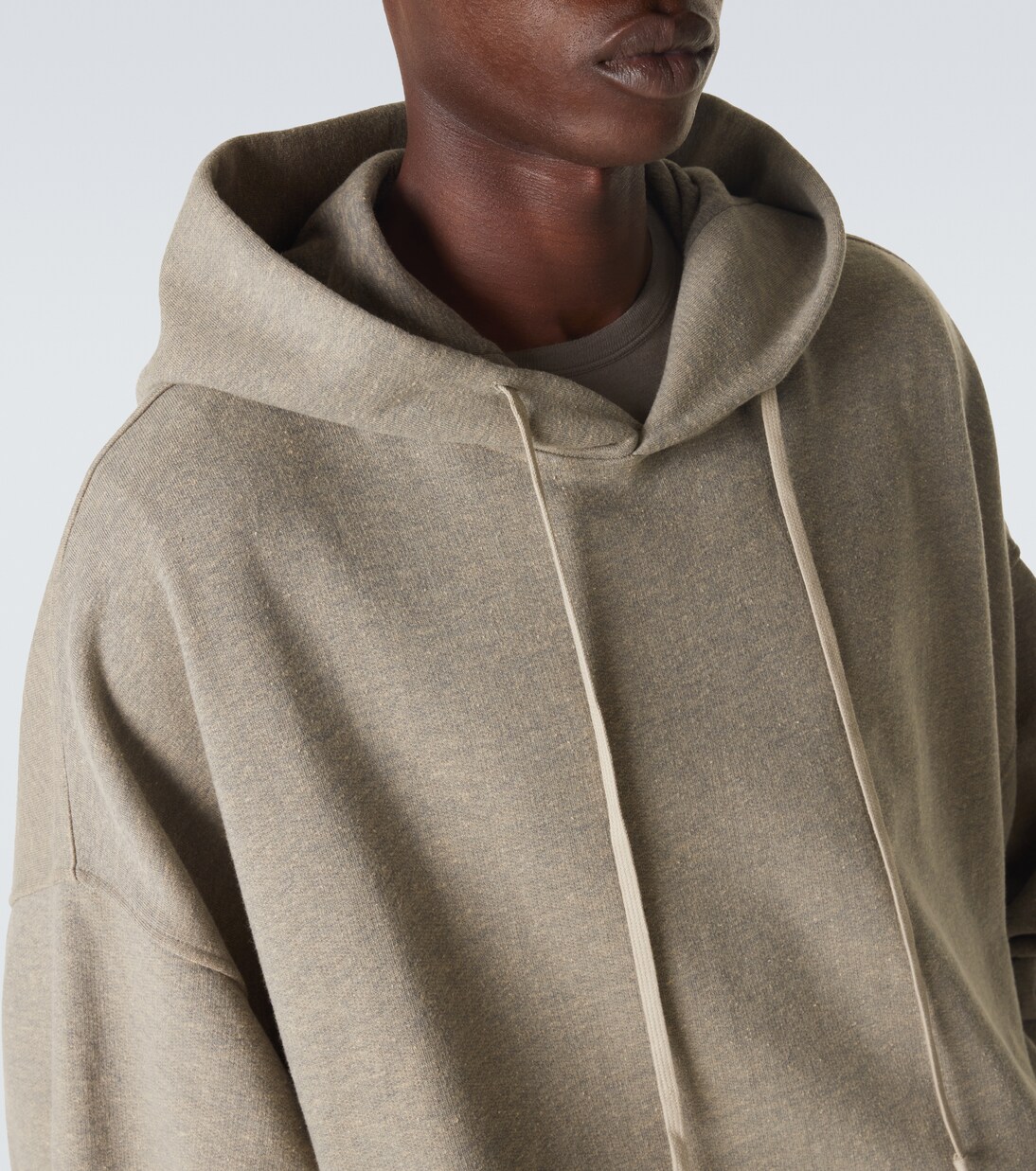 DRKSHDW - Felpa Hun con cappuccio in jersey di cotone | Rick Owens