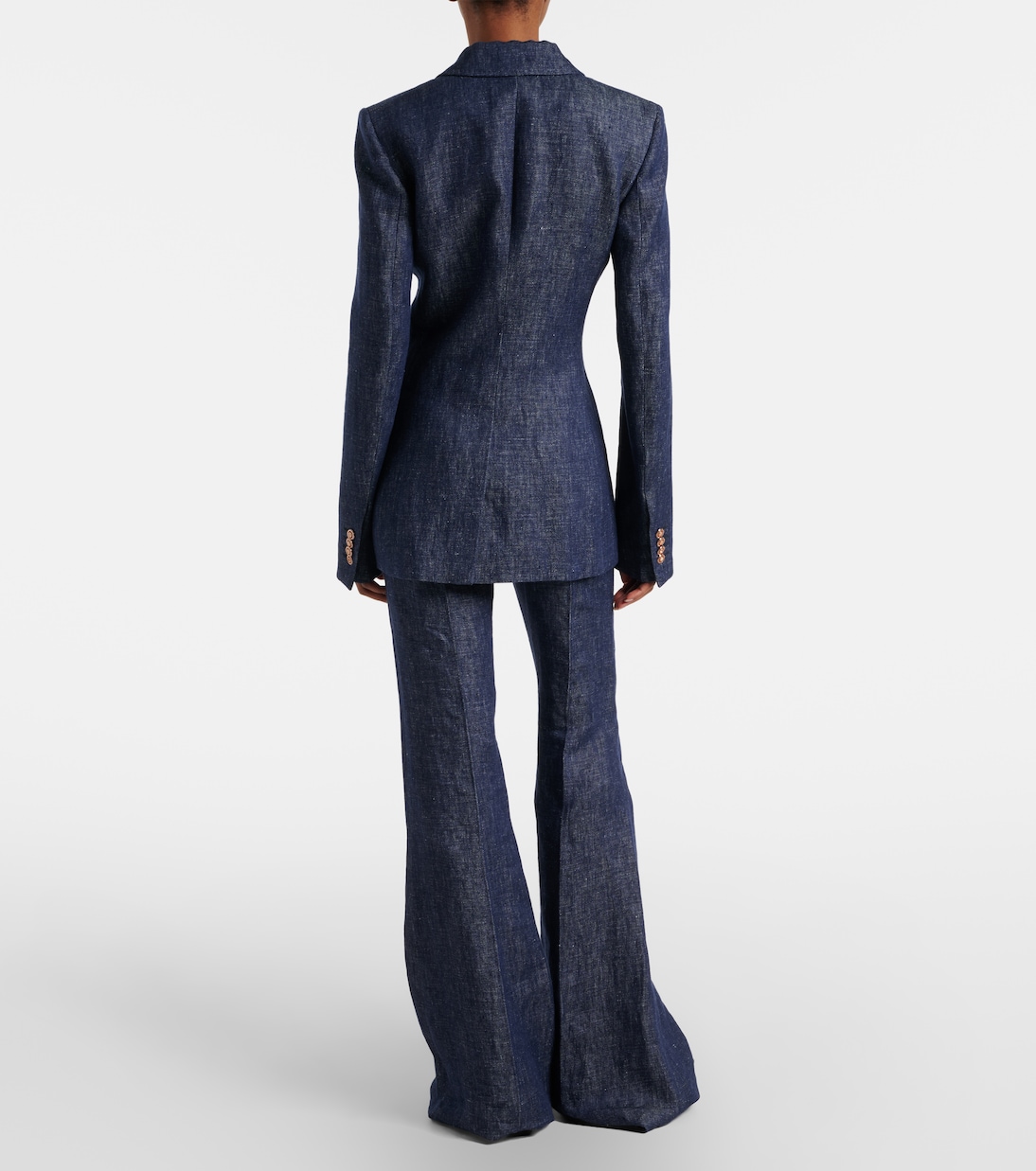 Pantaloni flared Rhein in lino | Gabriela Hearst