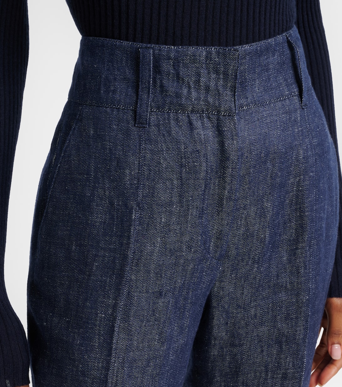 Pantaloni flared Rhein in lino | Gabriela Hearst