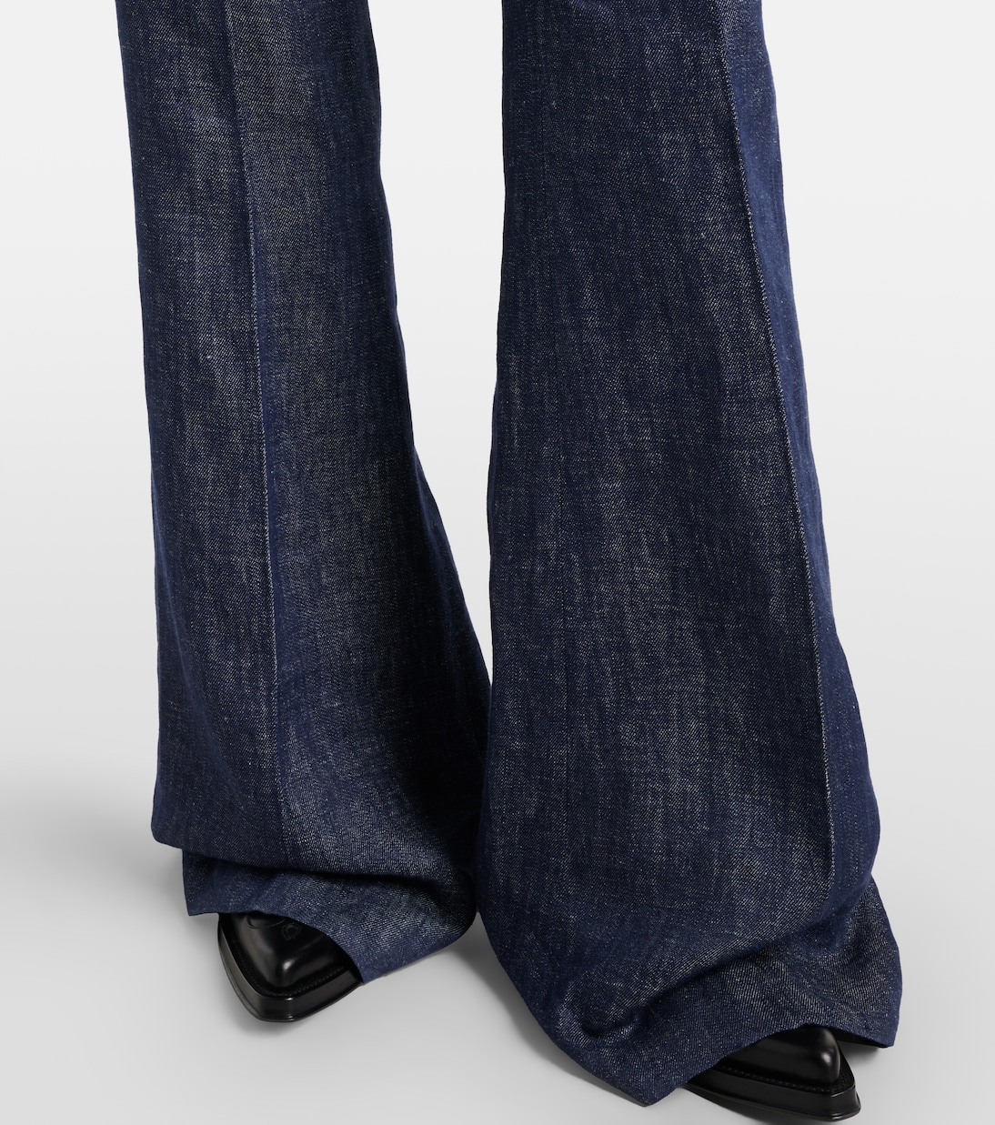 Pantaloni flared Rhein in lino | Gabriela Hearst