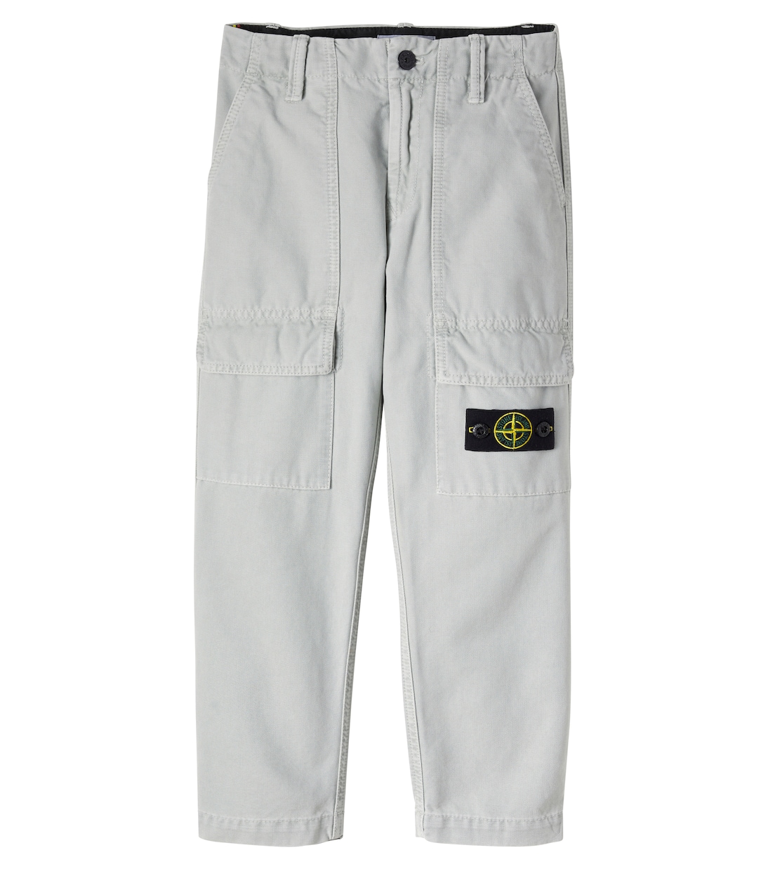 Compass cotton cargo pants | Stone Island Junior