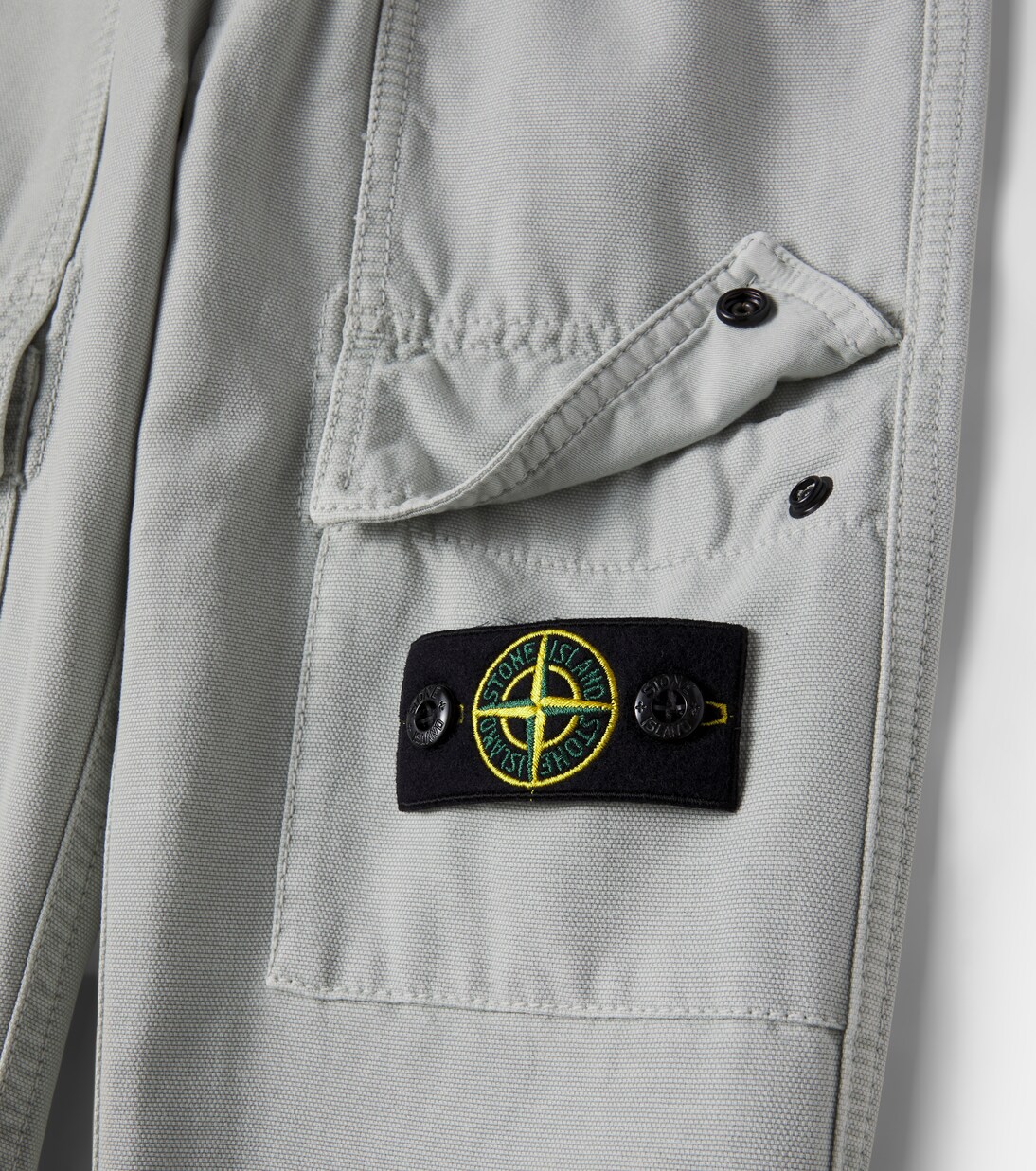 Compass cotton cargo pants | Stone Island Junior