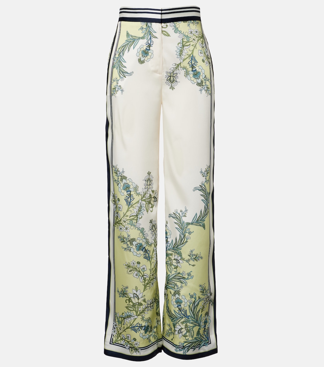 Grigore floral twill palazzo pants | Veronica Beard