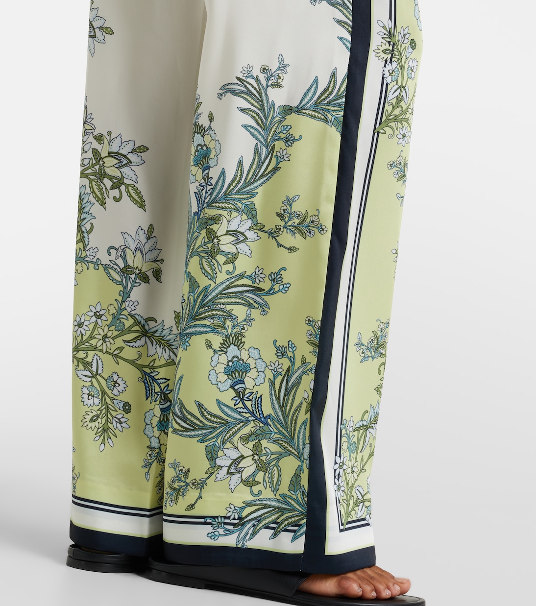 Grigore floral twill palazzo pants | Veronica Beard