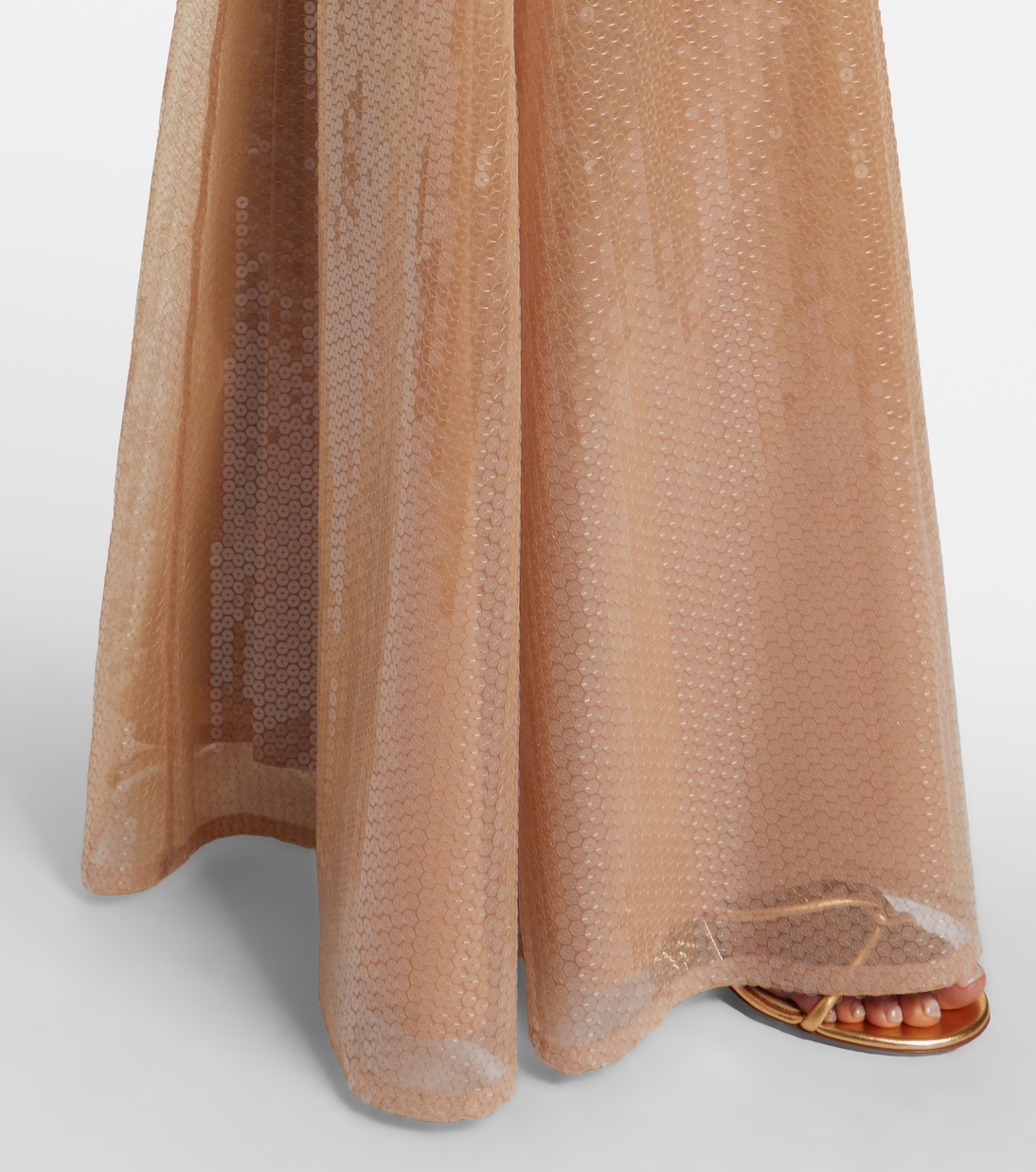 Abito lungo dégradé con paillettes | David Koma