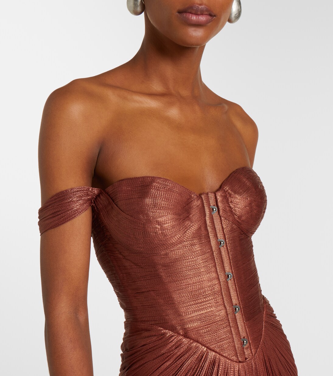 Susie silk bustier gown | Maria Lucia Hohan