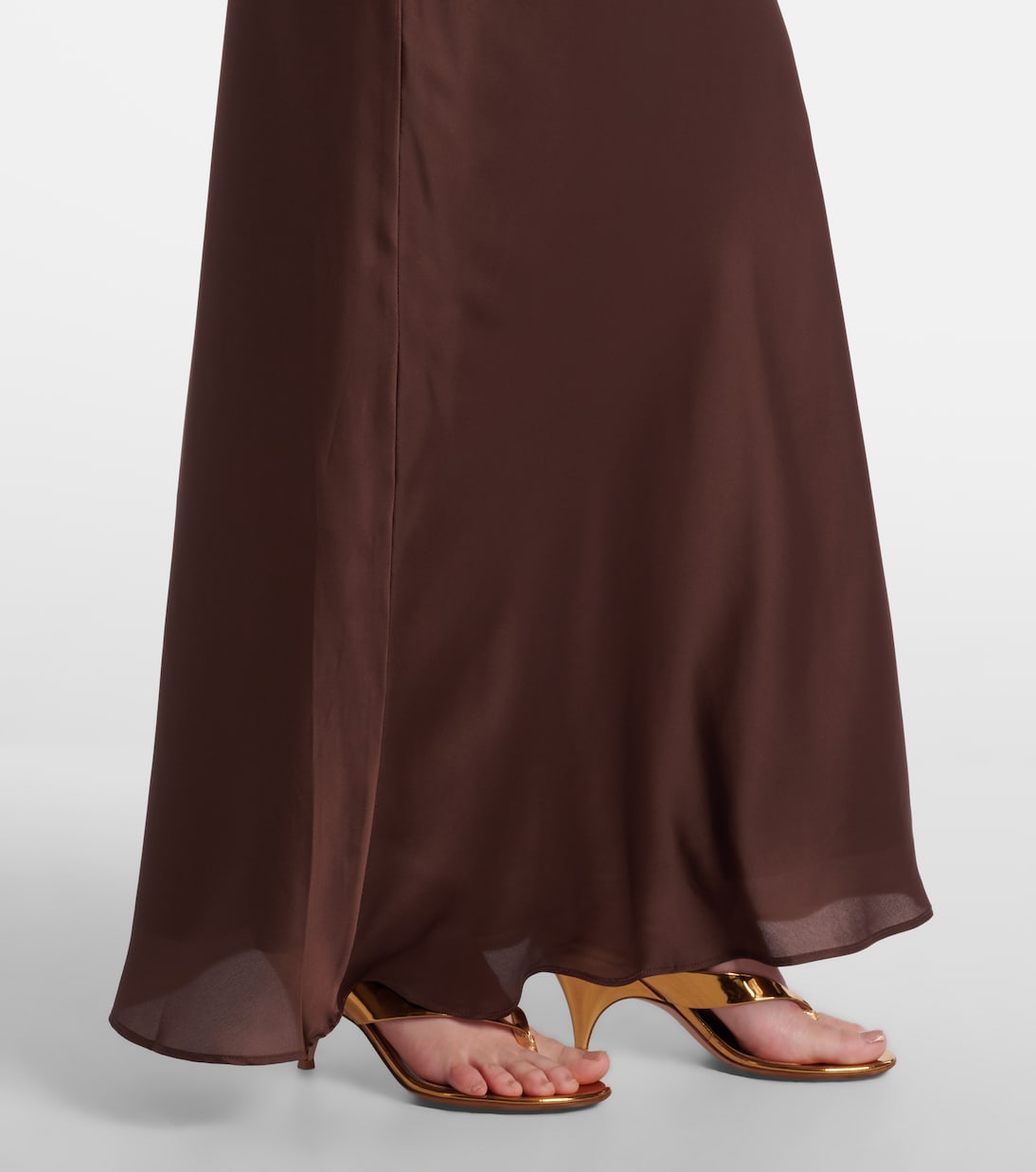 Draped chiffon maxi dress | Rotate