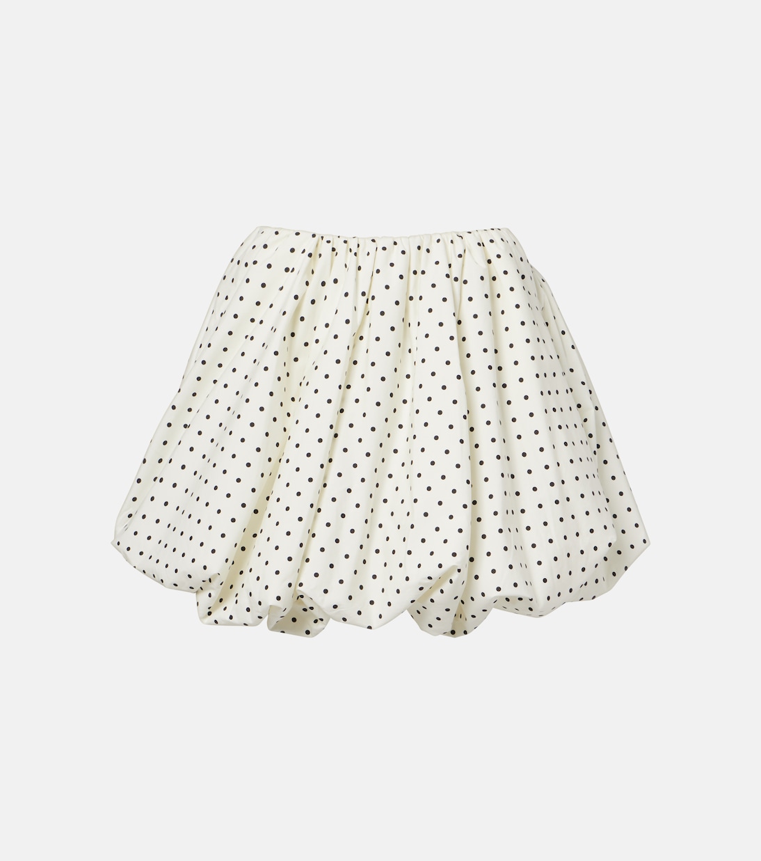 Balloon polka-dot poplin miniskirt | Rotate