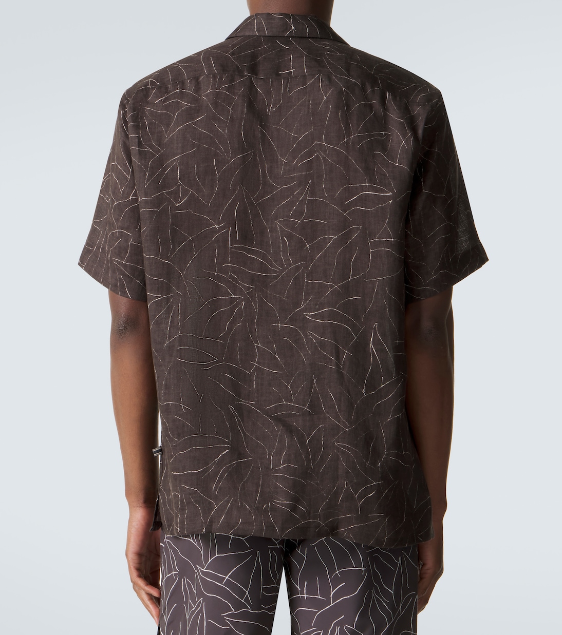 Camicia bowling in lino con stampa | Brioni