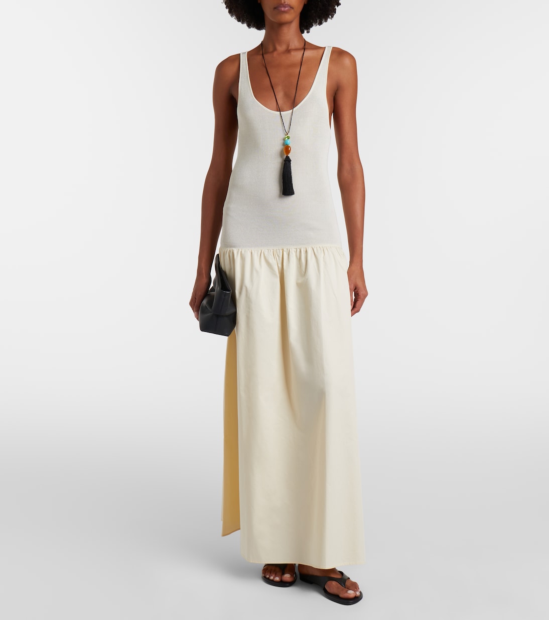 Ilya cotton-trimmed maxi dress | The Frankie Shop