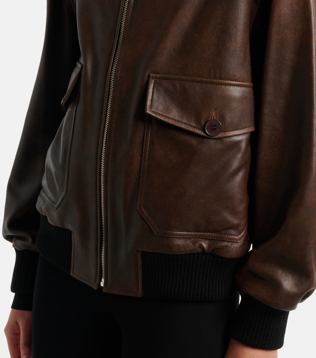 Blouson Anton aus Leder | Nour Hammour