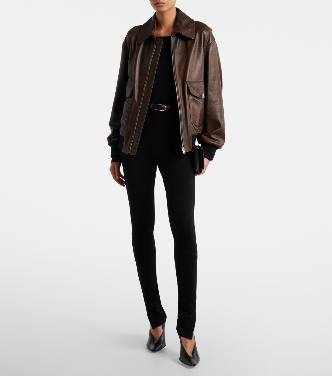 Blouson Anton aus Leder | Nour Hammour