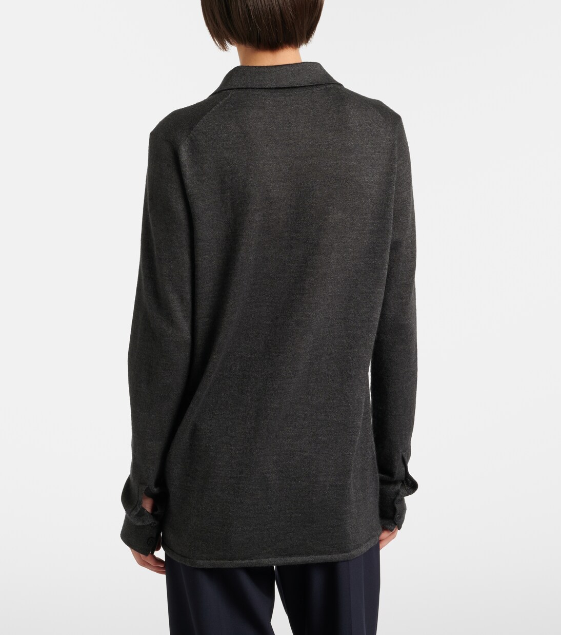 Ocari knitted cashmere and silk shirt | The Row