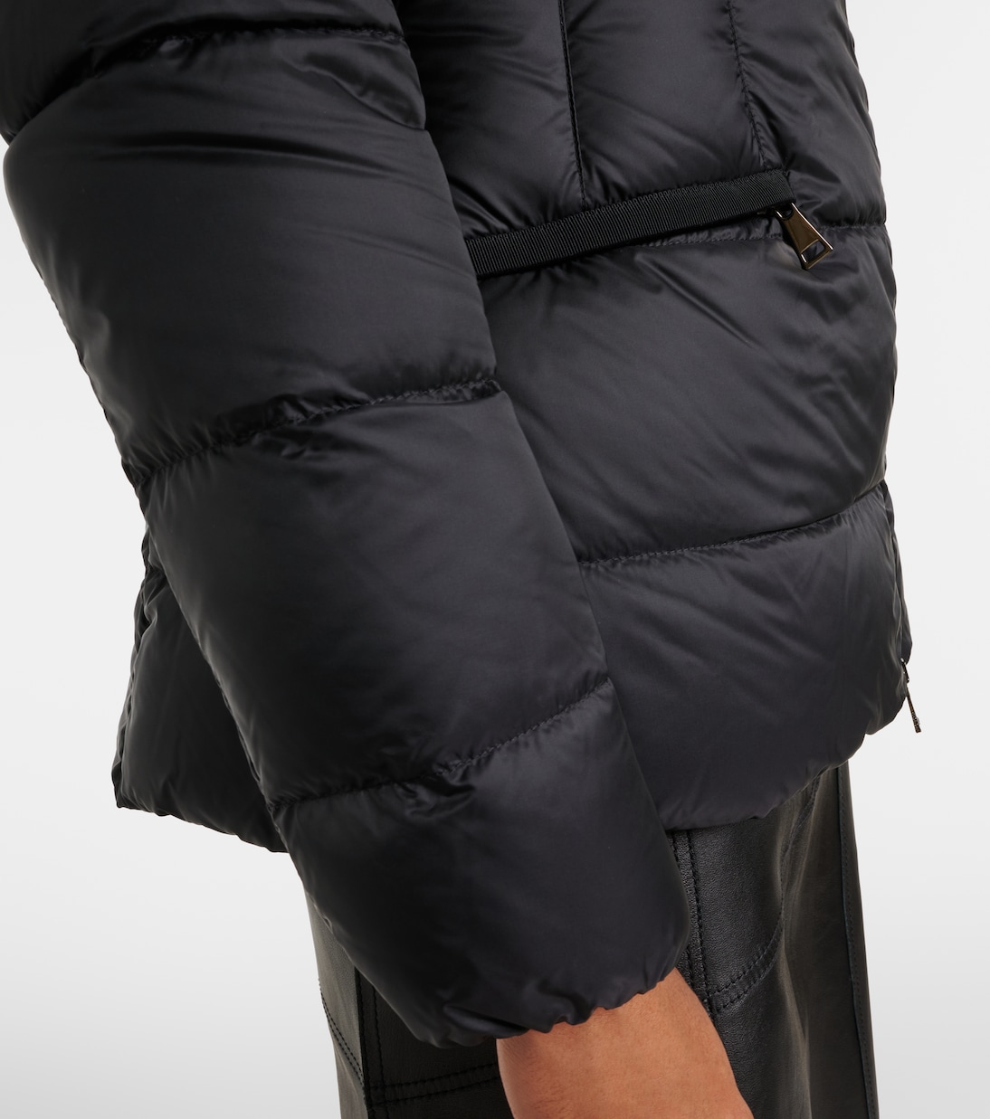 Boed shearling-trimmed down jacket | Moncler