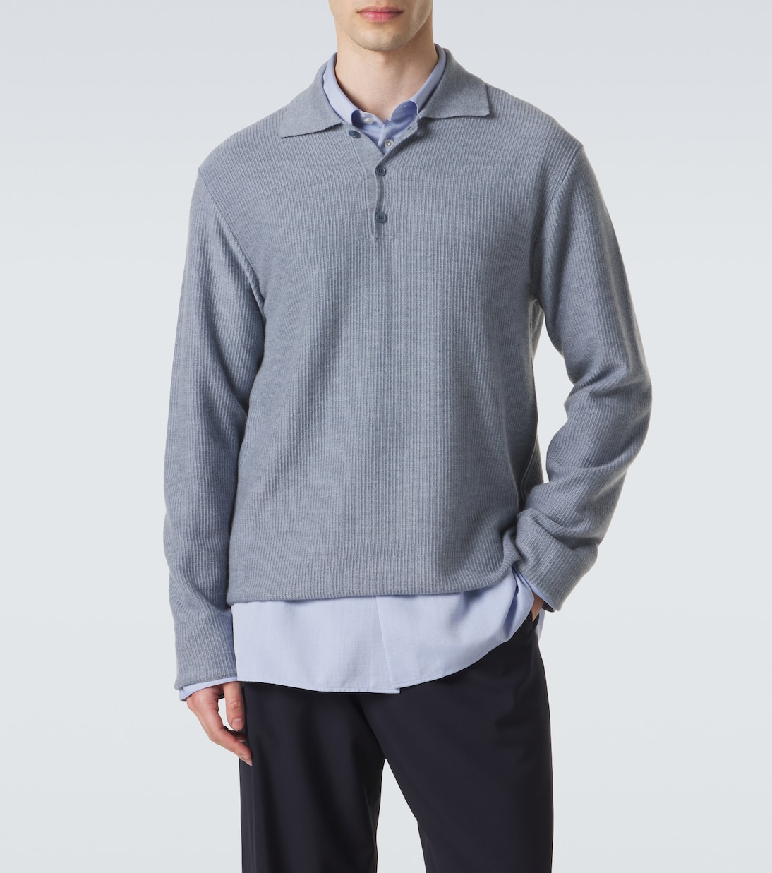 Bertram cashmere polo sweater | The Row
