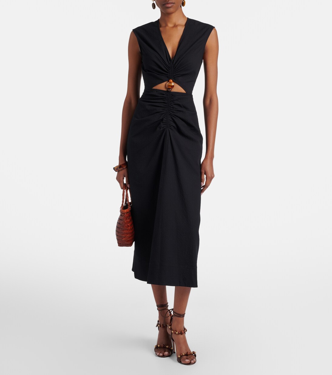Marisabel cotton-blend midi dress | Veronica Beard