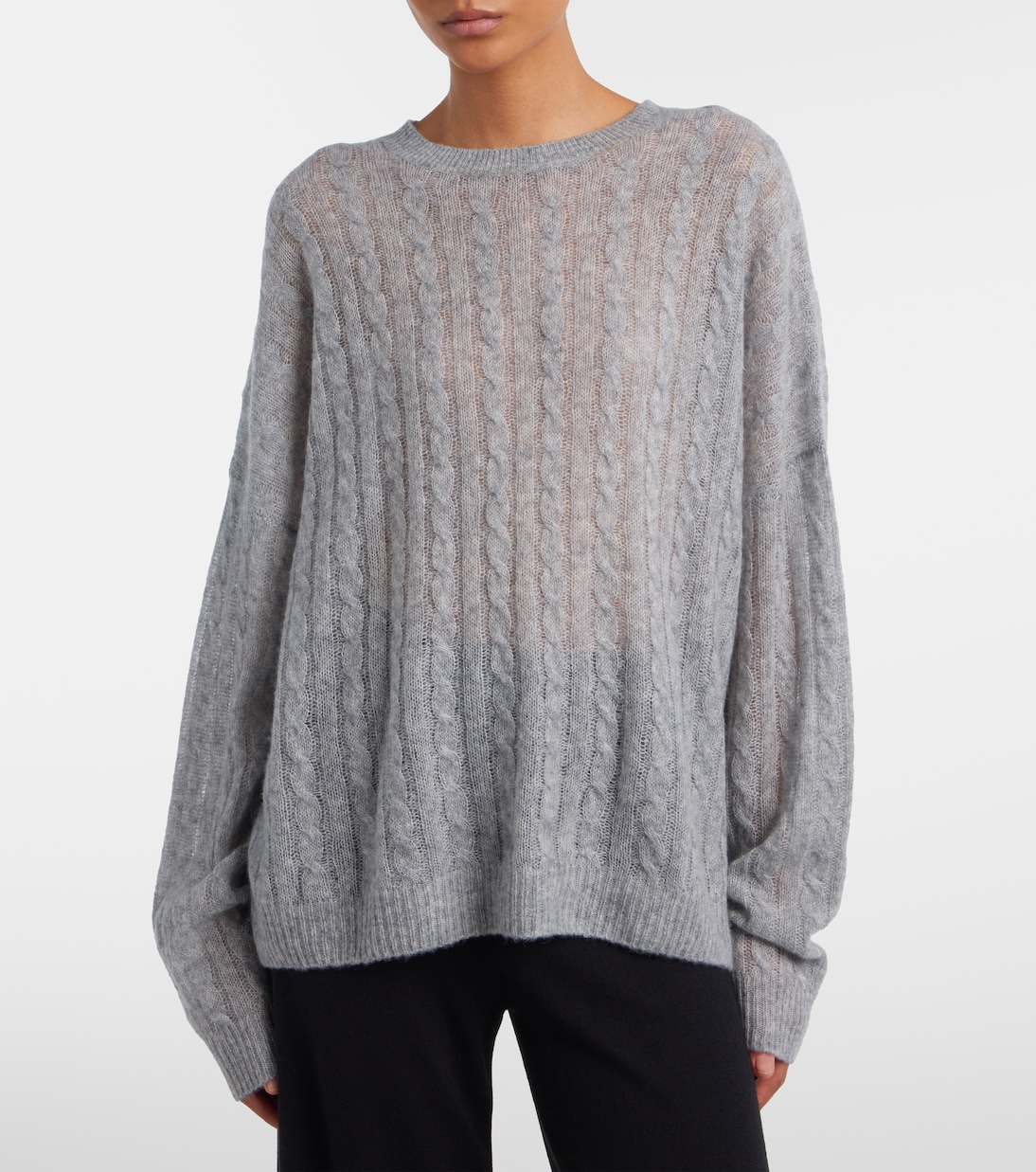 Amabel cable-knit cashmere and silk sweater | Lisa Yang