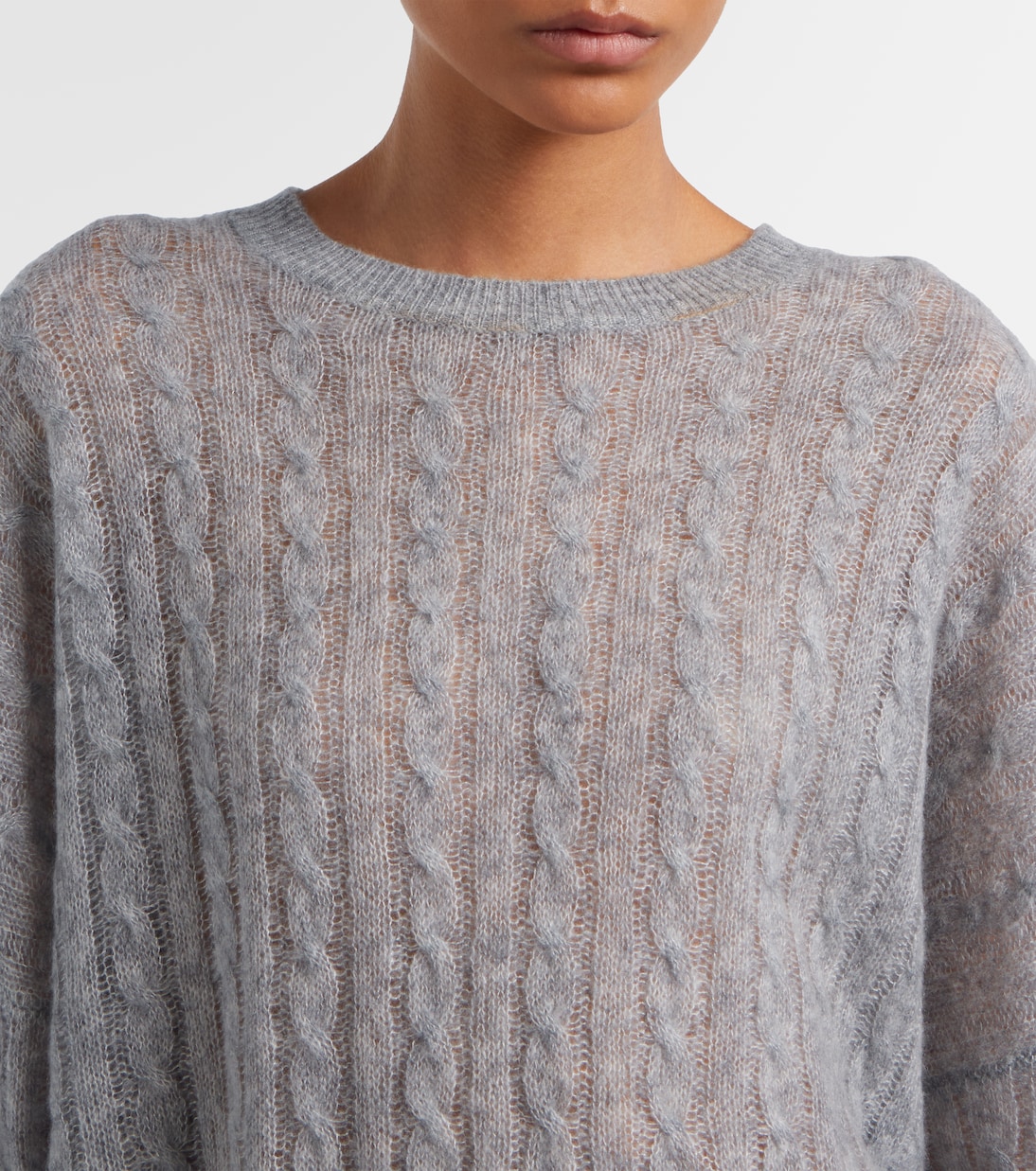 Amabel cable-knit cashmere and silk sweater | Lisa Yang