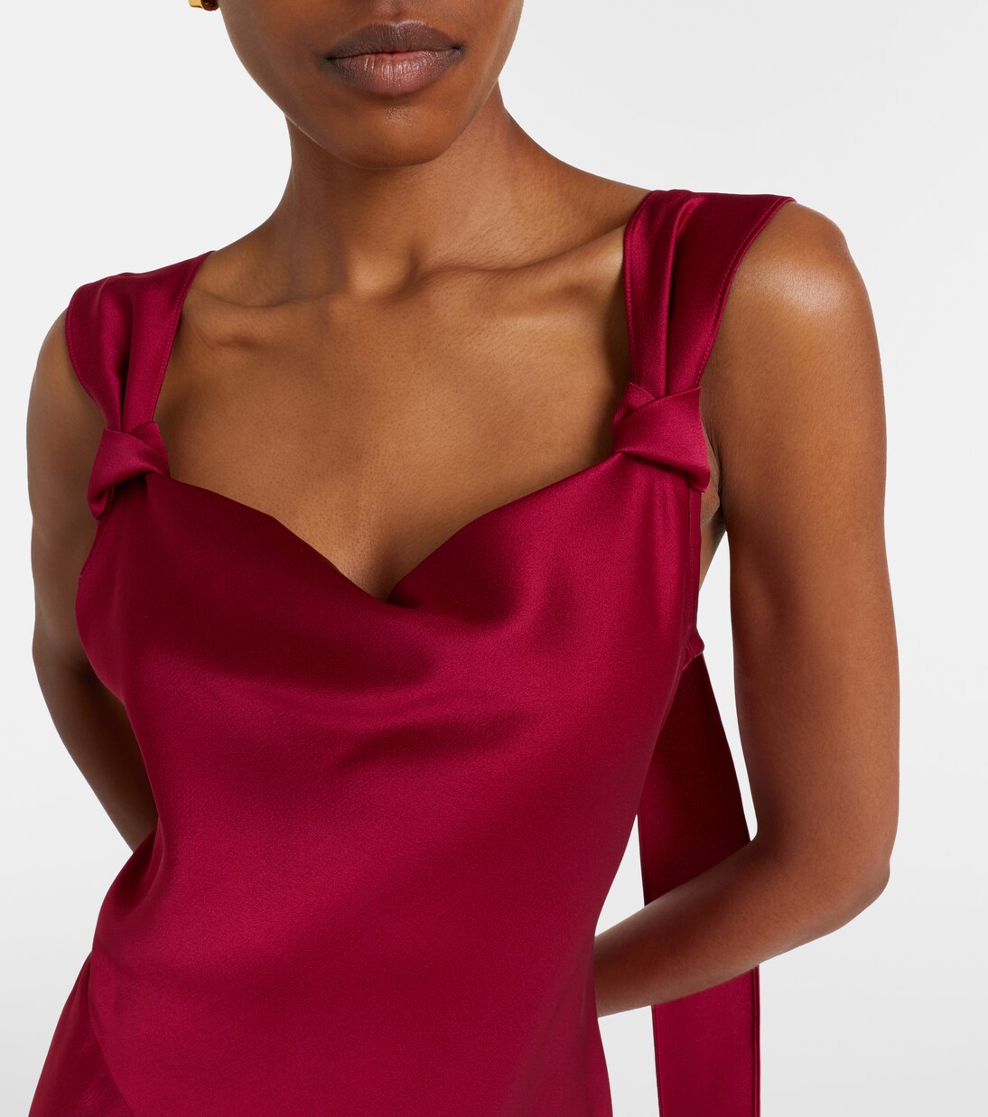 Maxikleid aus Satin | Max Mara