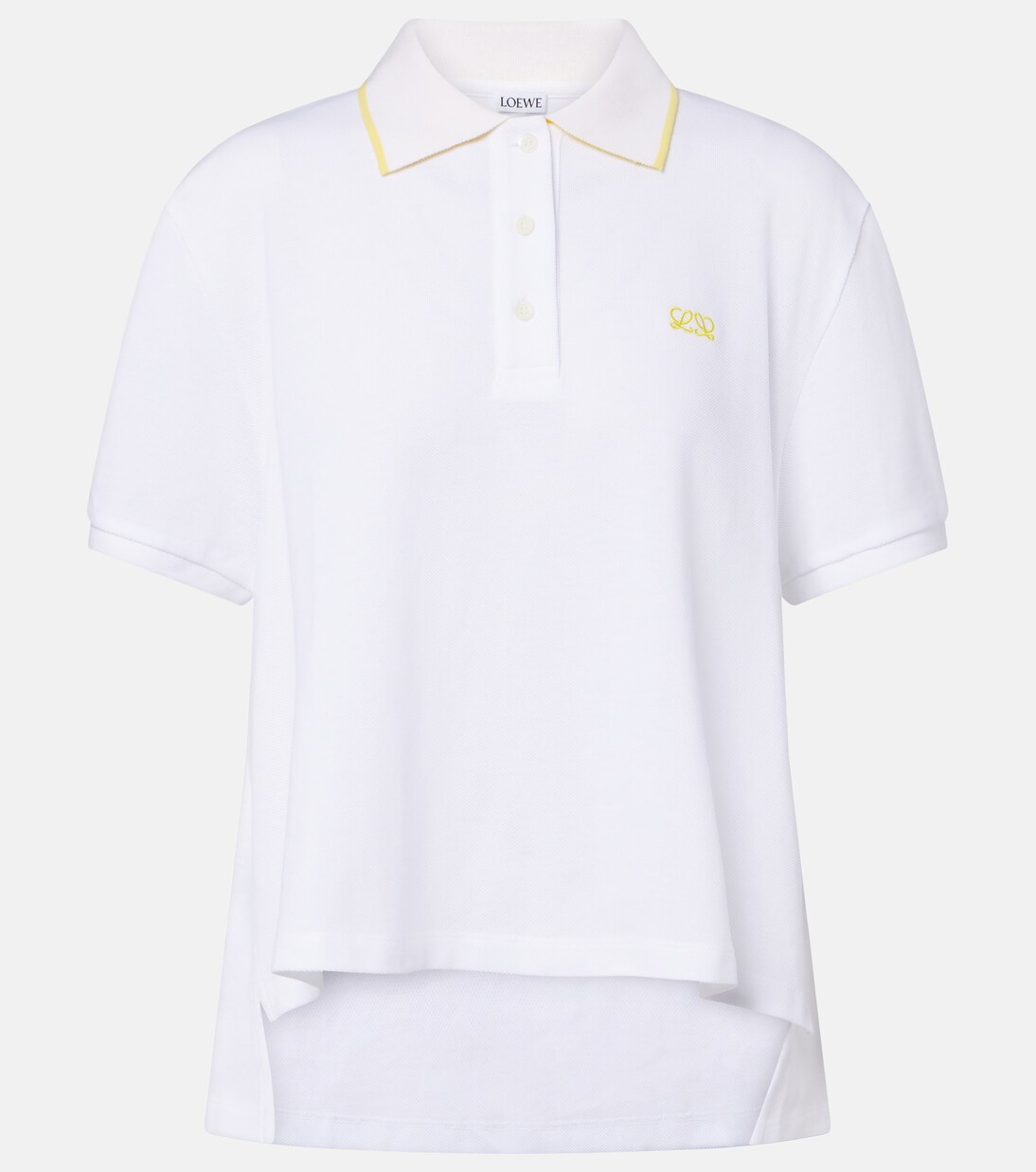 Double L cotton piqué polo shirt | Loewe