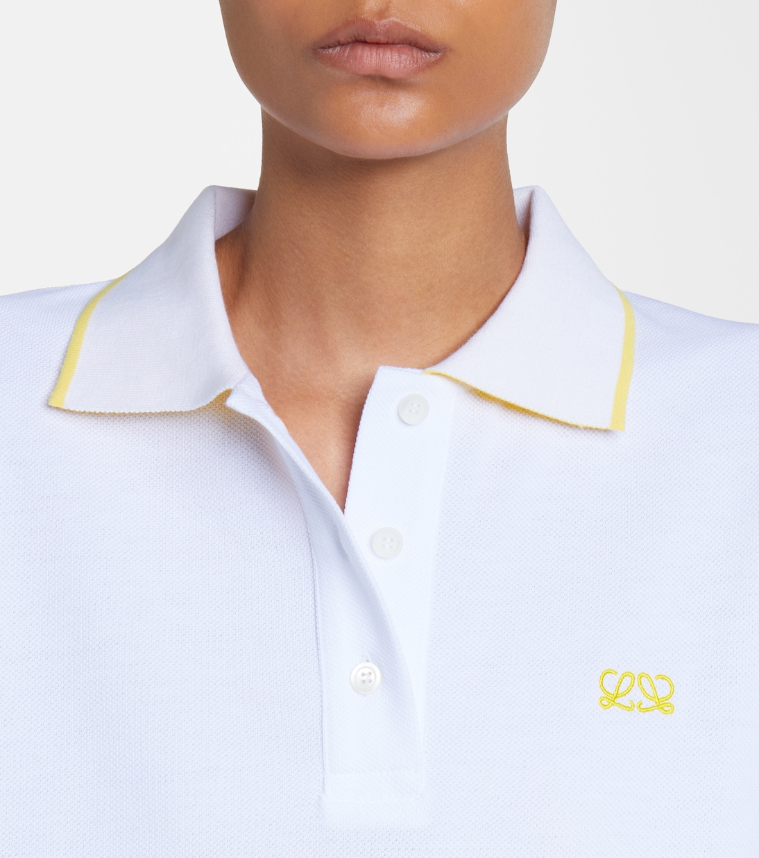 Double L cotton piqué polo shirt | Loewe