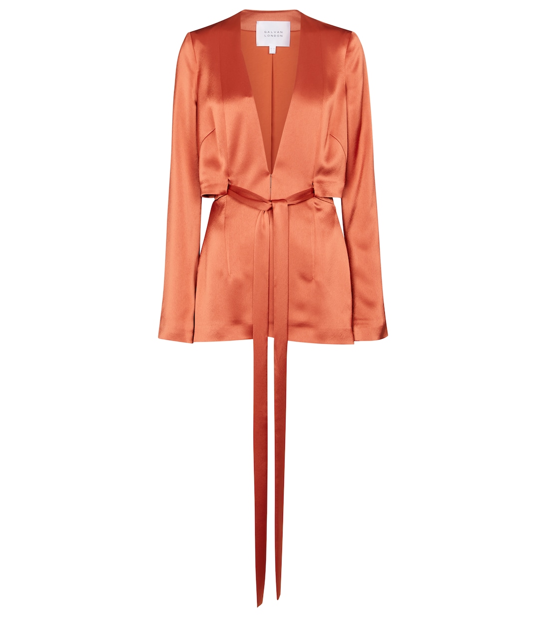 Slashed satin jacket | Galvan