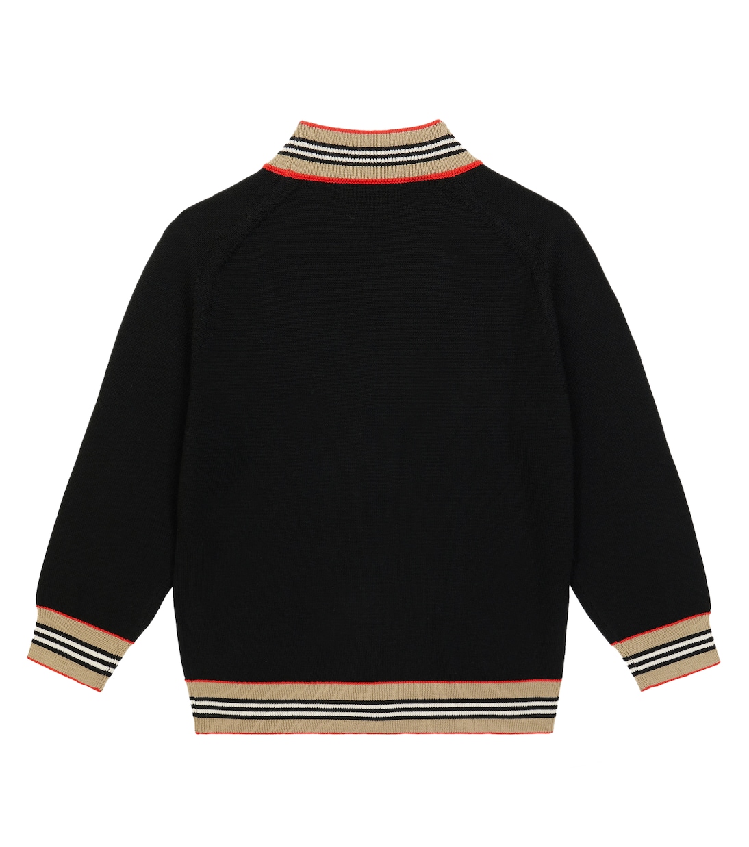 Cárdigan Icon Stripe de mezcla de lana | Burberry Kids