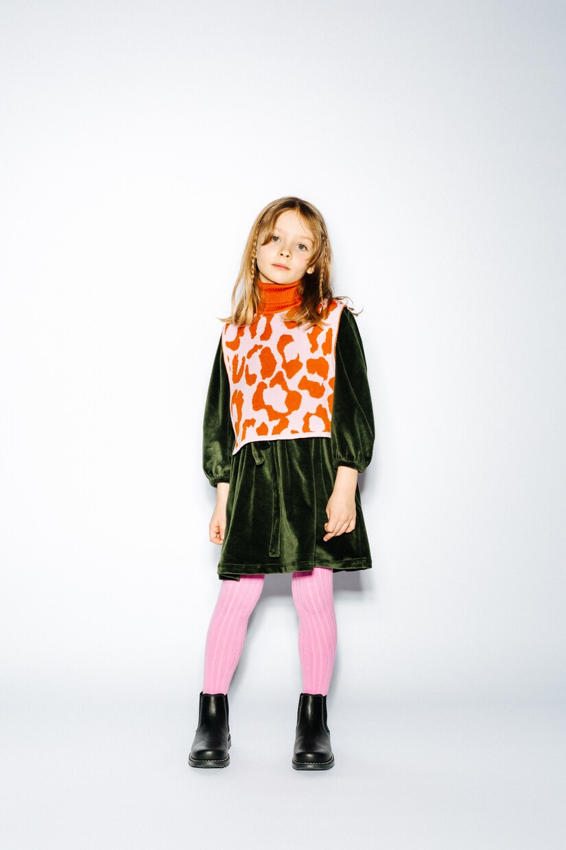 Chal de punto intarsia en mezcla de lana | Paade Mode