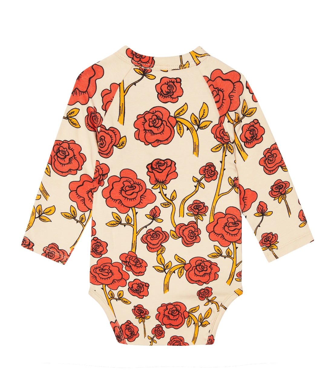 Baby floral jersey bodysuit | Mini Rodini